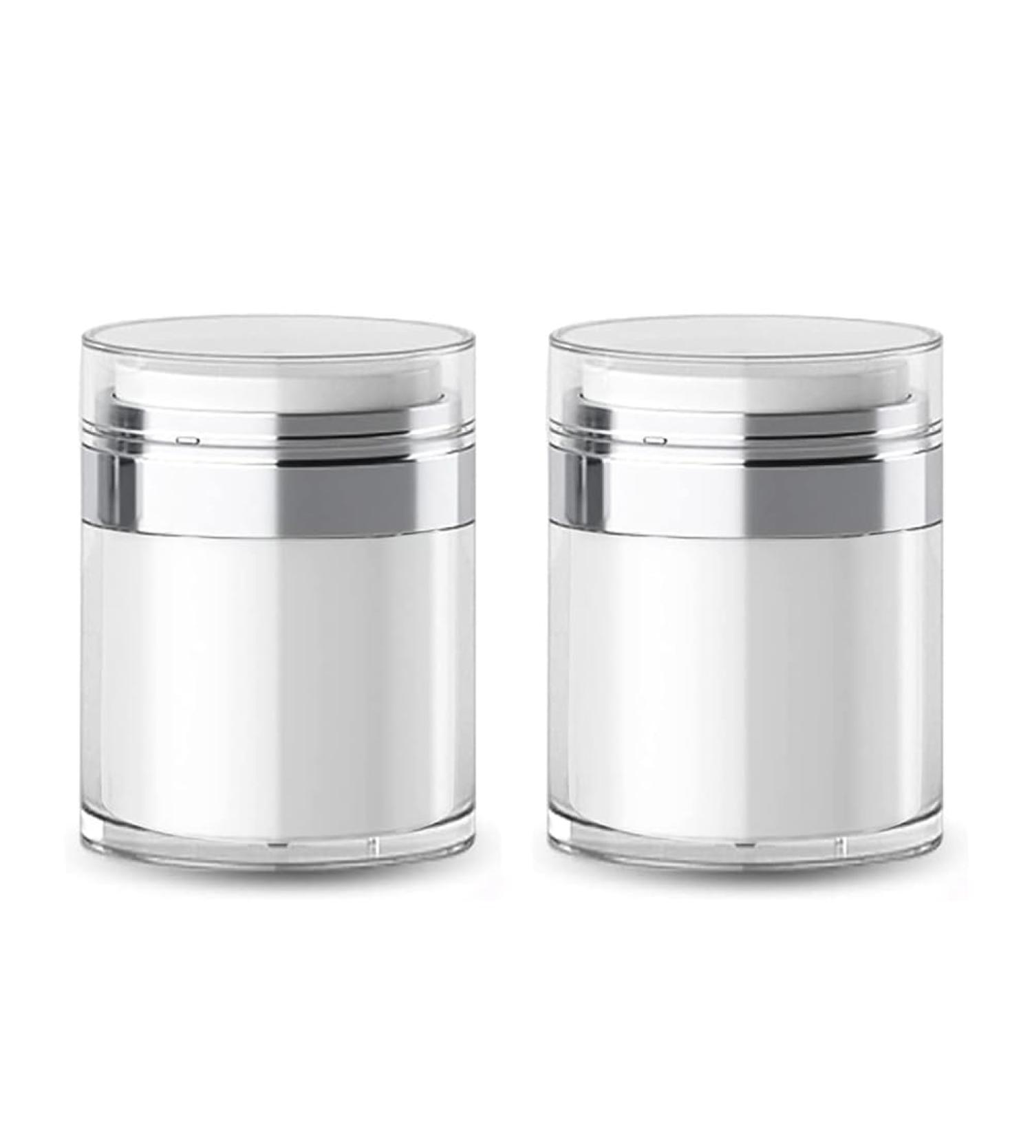 Versatile Travel Lotion Containers Refillable Pump Jars Made of Acrylic for Thick Moisturizer. - Buy Online on SooperMarket.com