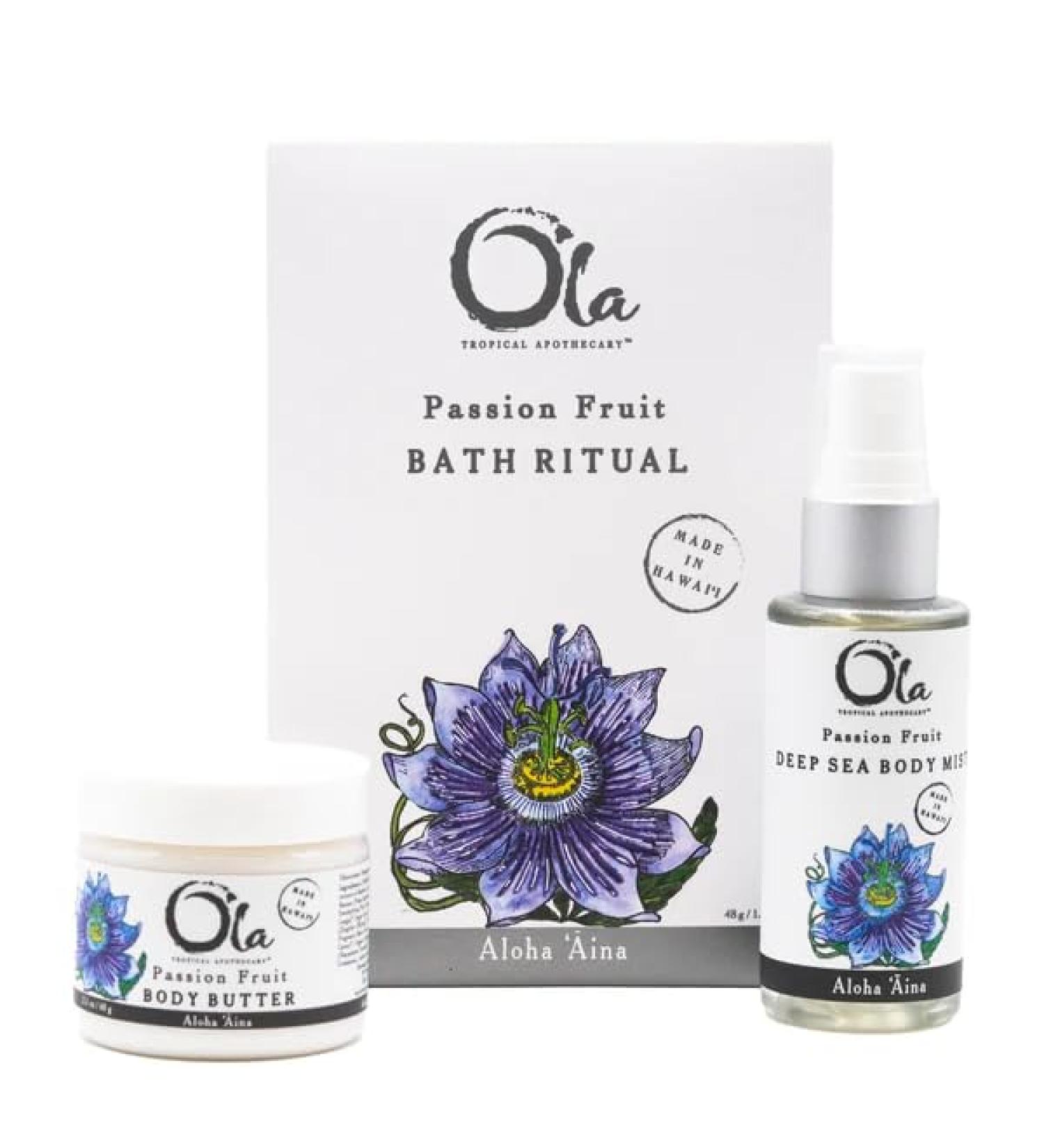 Ola Passion Fruit Gift Set - Body Butter Deep Sea Mist and Bath Ritual