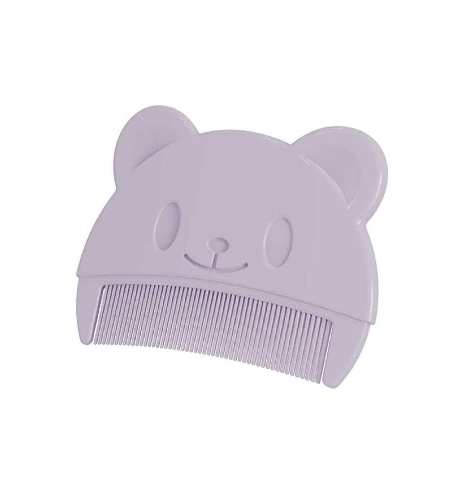 Fine Tooth Comb for Newborns, Infants, Adults - Purple | Gentle Comb for Cradle Cap, Dandruff, Lice - Buy Online on SooperMarket.com