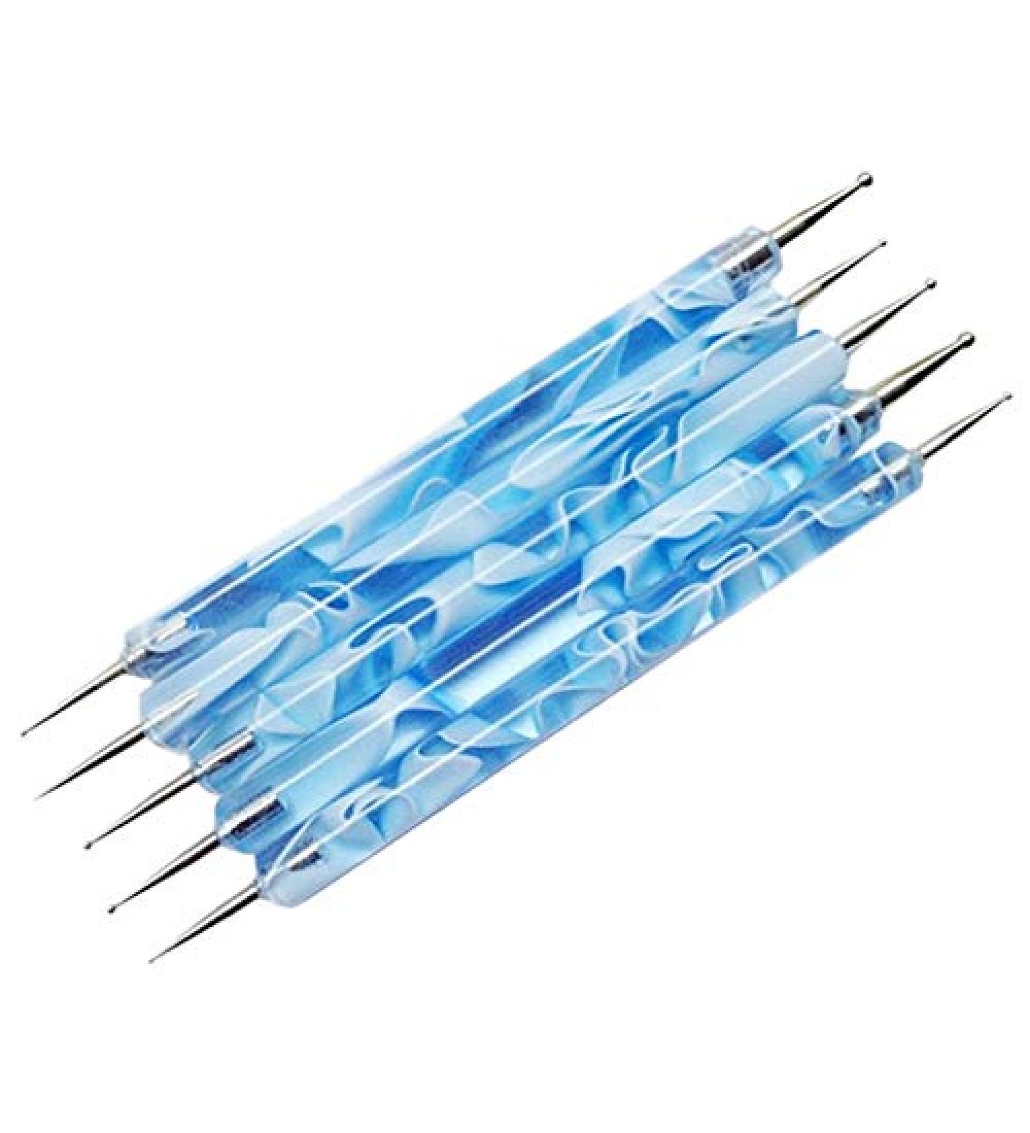 Desikixudy 10 Wave Bar Chain Link Needle Point Pen Point Drill Pen Can Be Used to Embellish Gel Nail Skills - Buy Online on SooperMarket.com
