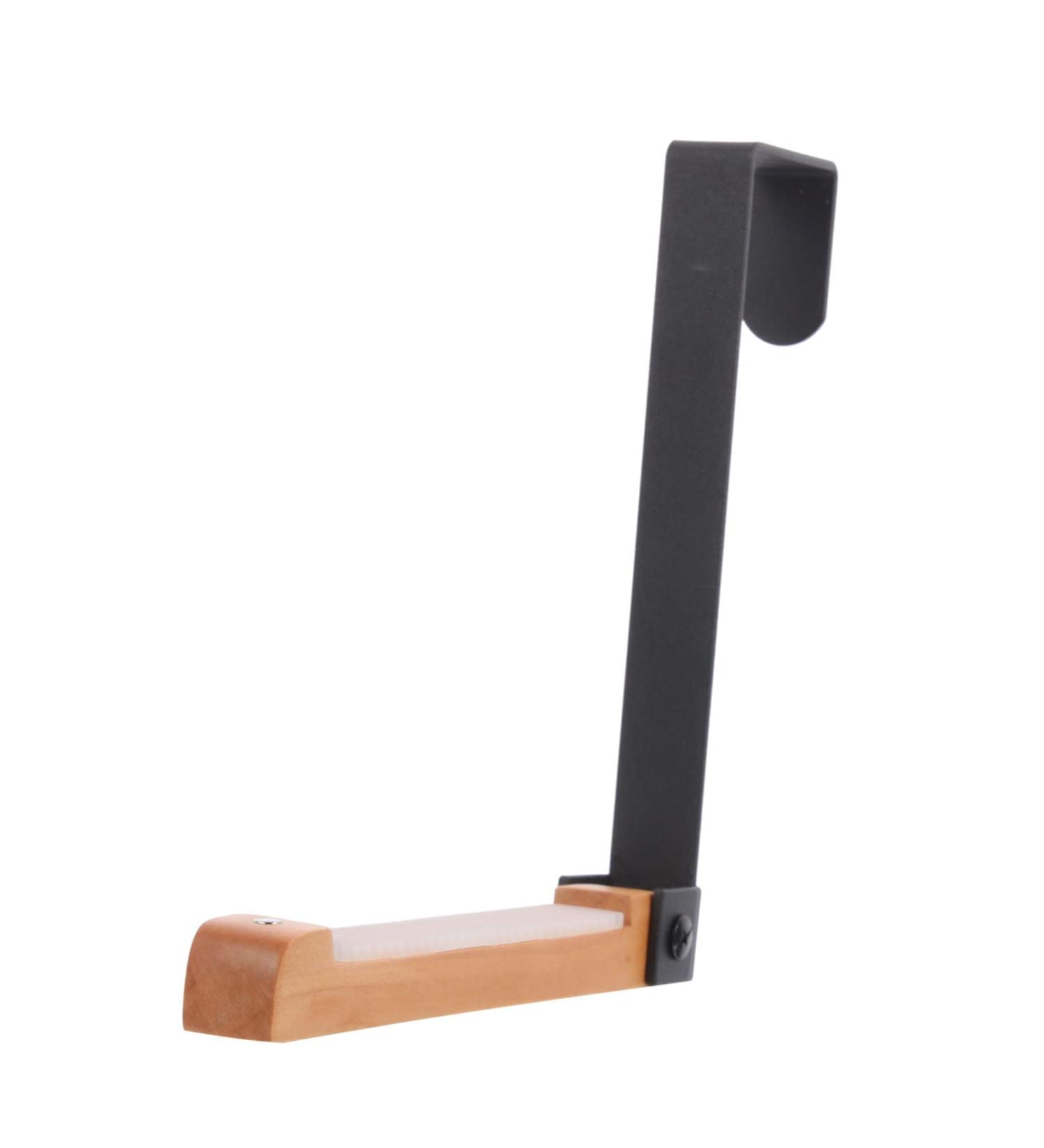 KOMBIUDA Door Hook Multi-Function Clothes Hook Over Door Towel Hook Towel Hangers Wall Coat Hanger Black Iron 17.5X16CM Black - Buy Online on SooperMarket.com