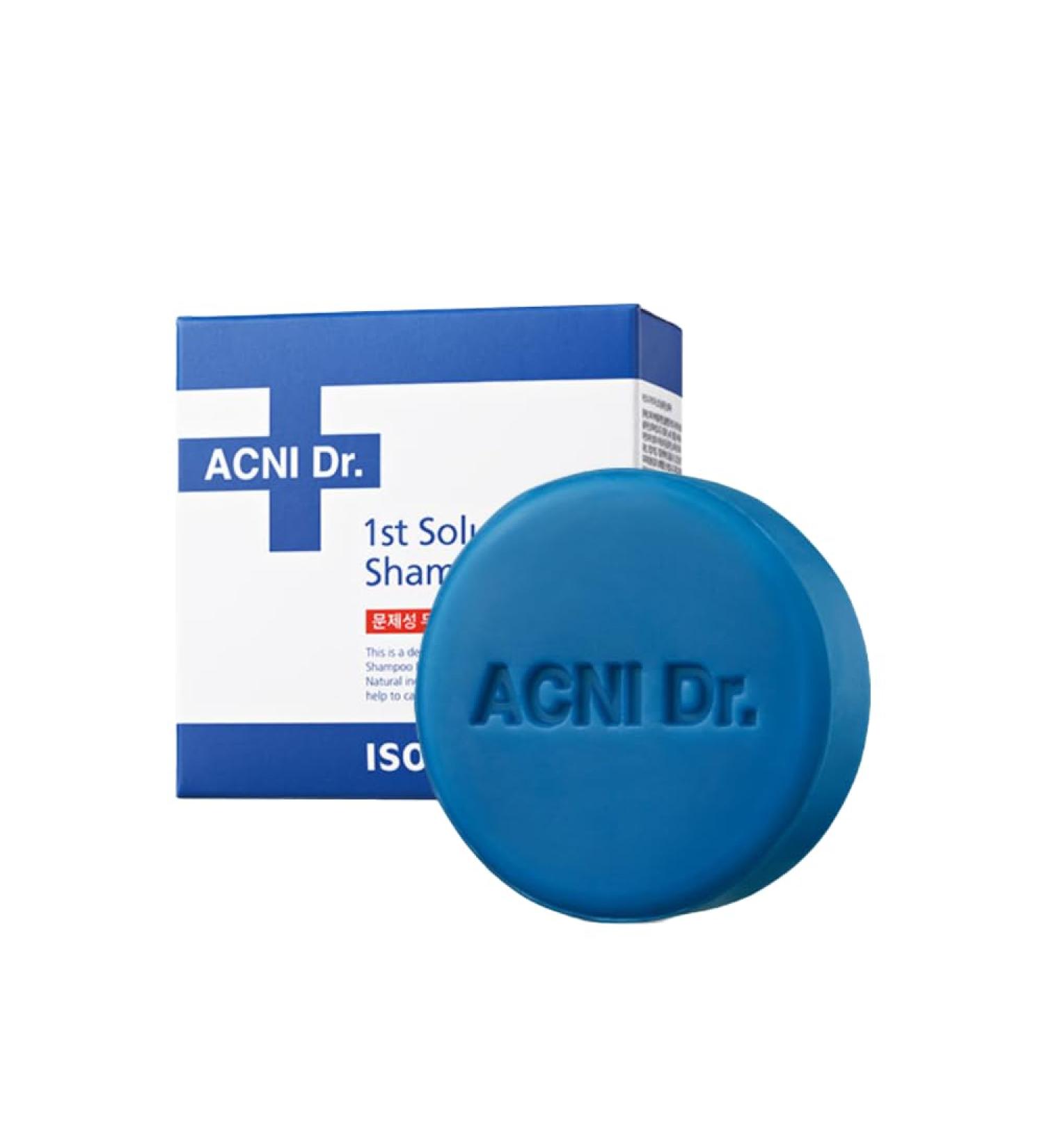 isoi ACNI Dr. 1st Solution Shampoo Bar | Dandruff-Free Natural Shampoo for Oily Hair | Deep Cleansing Acne Scalp Care | Eco-Friendly & Plastic-Free Clean Beauty 120g - Buy Online on SooperMarket.com