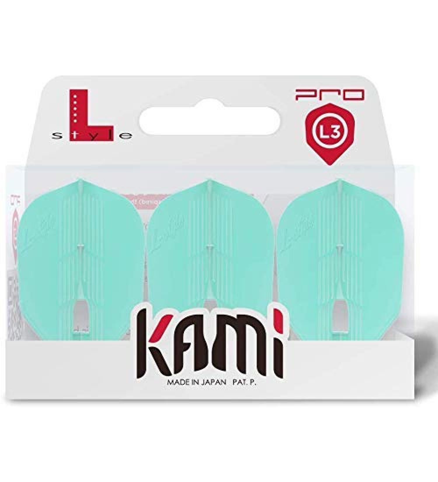LSTYLE Dart Flights - L3 PRO Kami Small Standard Shape - Ultra Flexible - Miracle Green for Soft Tip and Steel Tip Darts - Buy Online on SooperMarket.com