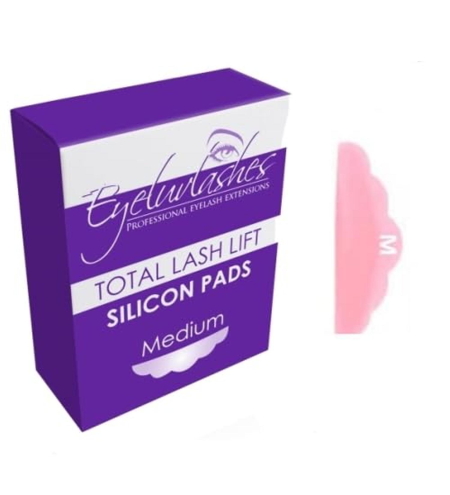 15 Pairs Medium Pink Silicon Curlers Shields Pads for Lash Lift Perming Eyeluvlashes Brand (Medium - 15 Pairs (3 Boxes))