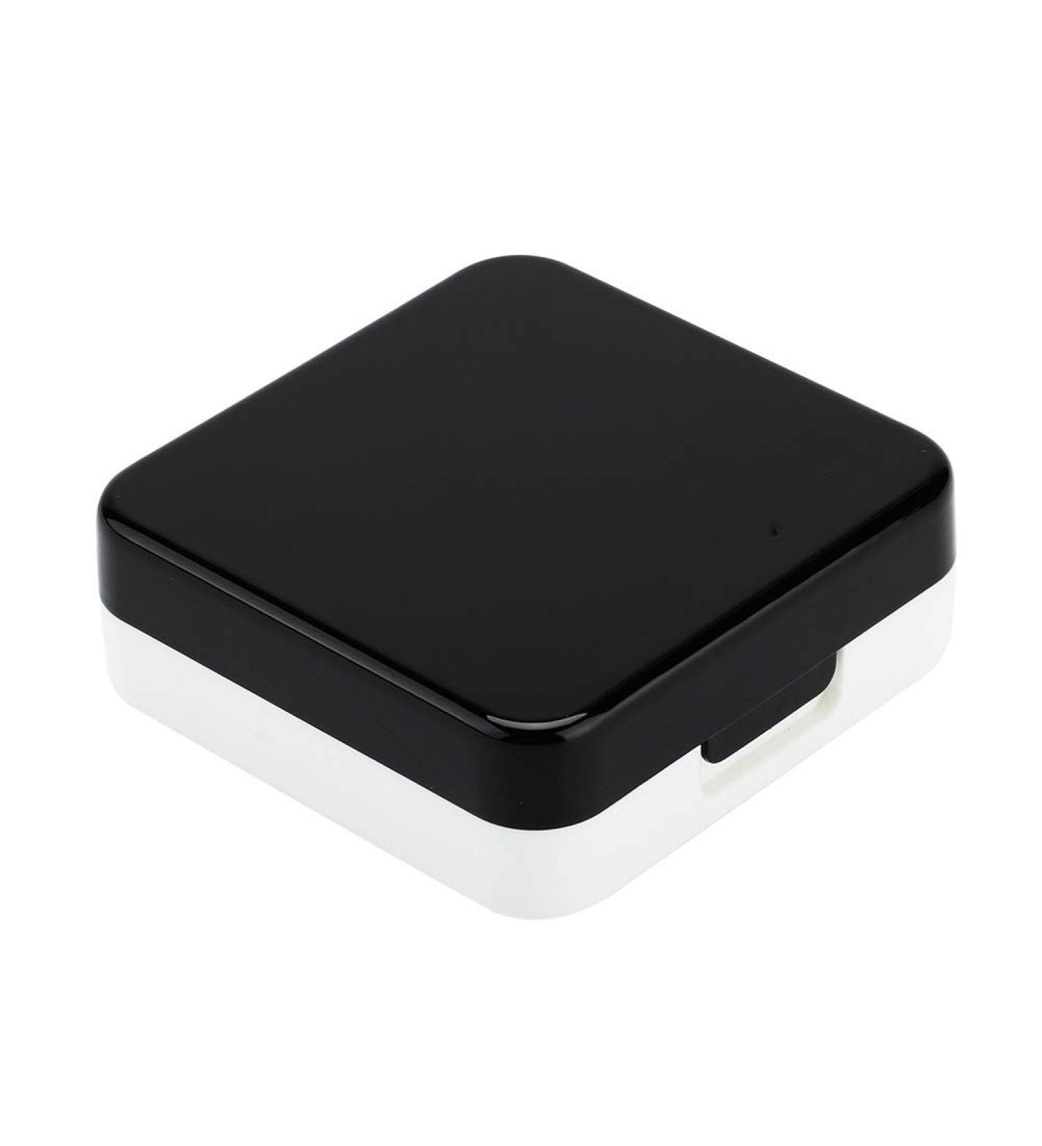 Buy Cute Reflective Contact Lens Container Set - Hygienic & Durable for Home or Travel (Black) - Buy Online on SooperMarket.com