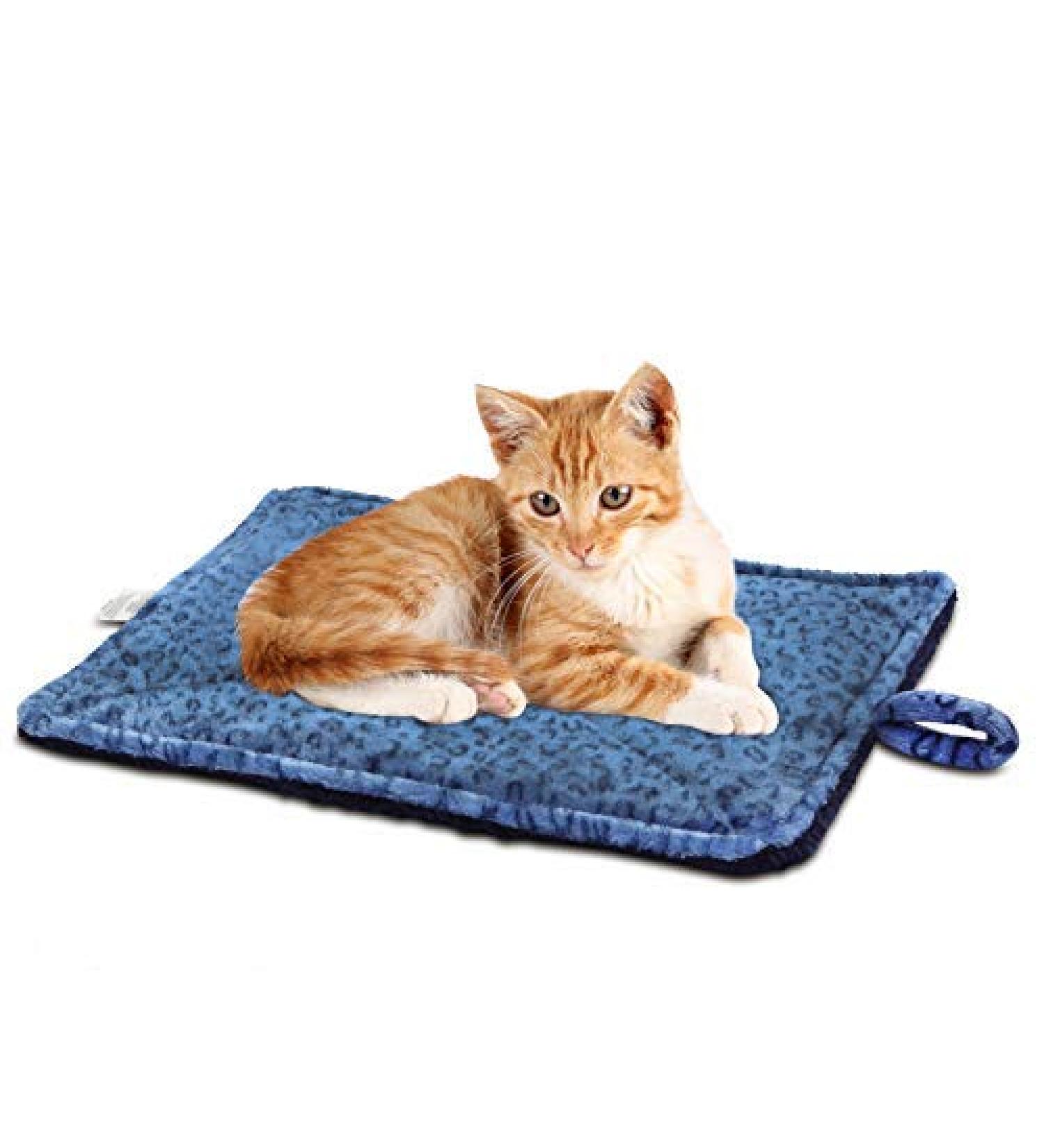 Marunda Self-Warming Cat Bed ,Super Soft Dog Bed Crate Bed Blanket, Self Heating Cat Pad, Thermal Cat and Dog Warming Bed Mat. Self-Warming S - 22" * 15"