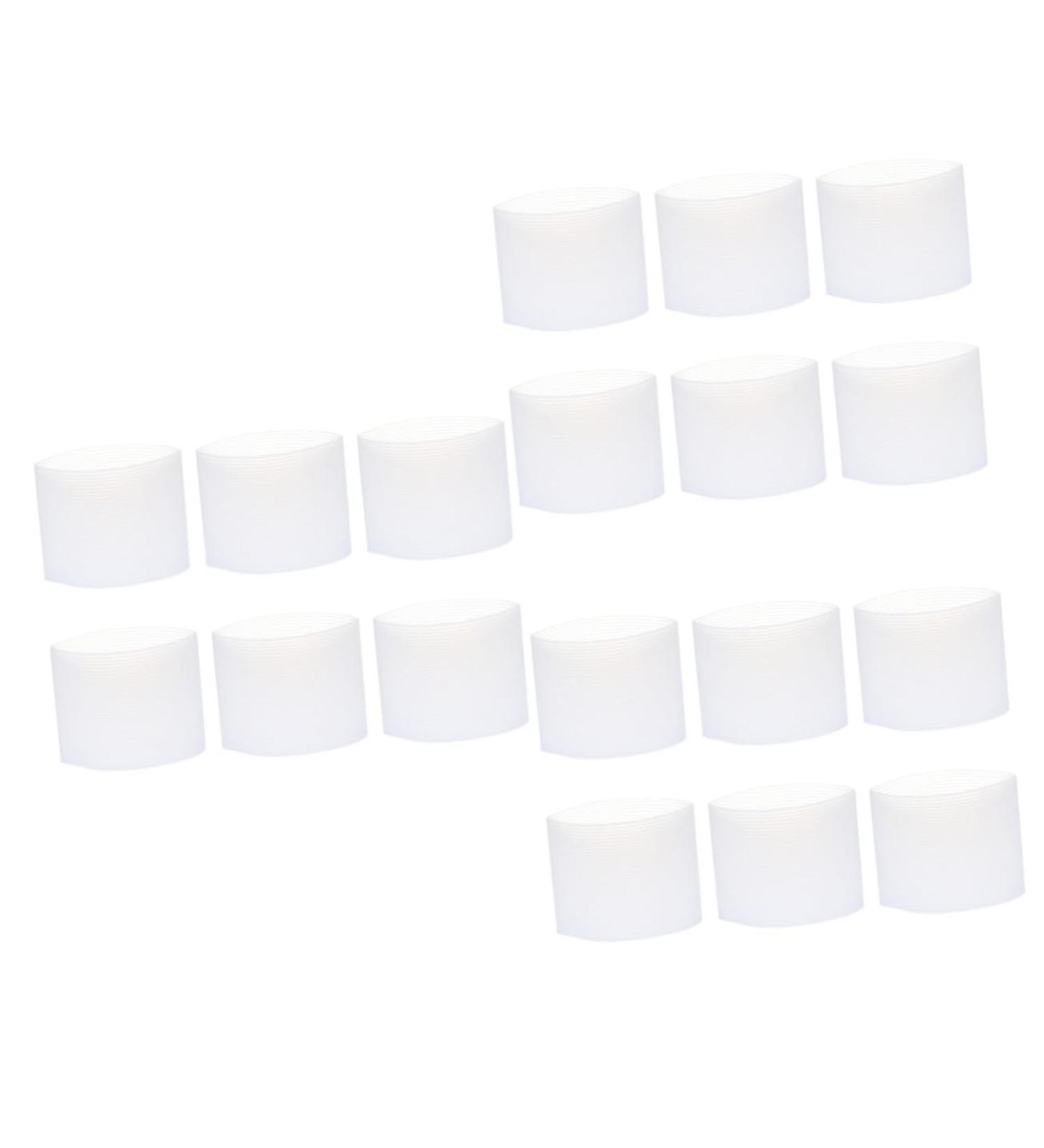 MUSISALY 27 Pcs Silicone Cup Cover Coffee Tea Cup Sleeves Coffee Travel Mugs Cup Insulator White - Buy Online on SooperMarket.com