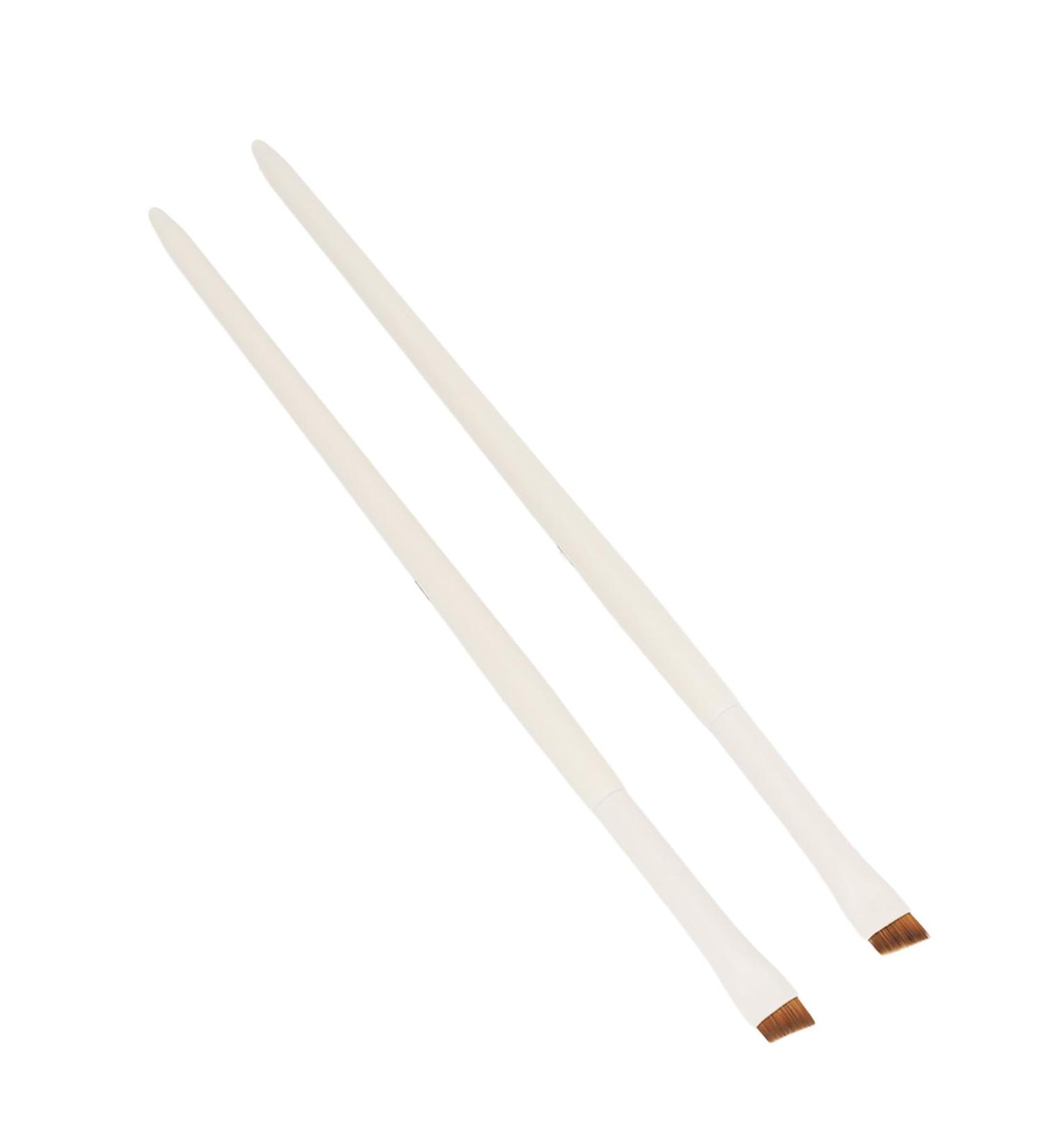 Makeup Eyeliner Brush 2pcs Eyeliner Brush Cosmetic Tool Ultra Thin Precise for Office - Buy Online on SooperMarket.com