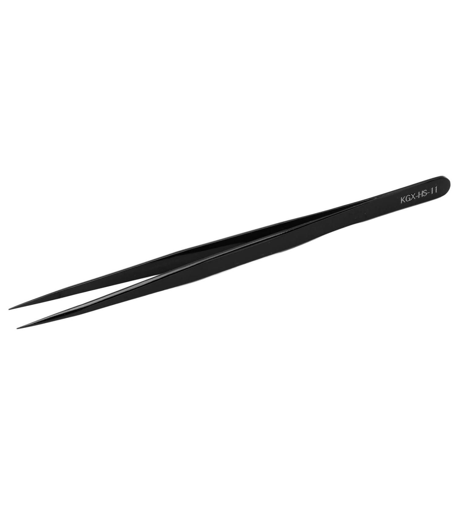 EVTSCAN Precision Tweezers - Portable Corrosion-Resistant Fine Tip Tweezers for Mobile Phone & PC Repair (Black) - Buy Online on SooperMarket.com