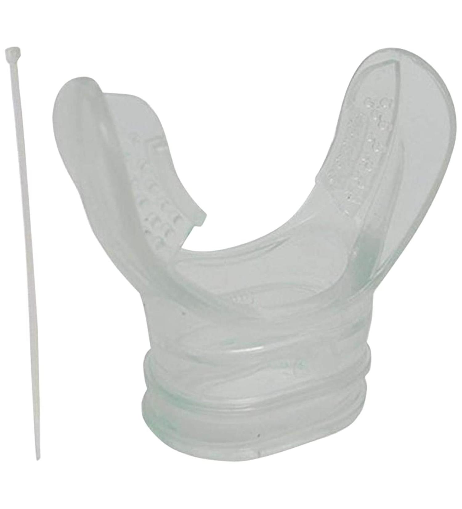 Scuba Choice Scuba Diving Clear Regulator Octopus Mouthpieces with Regulator Tie (6-Piece) Perfect for Dive Shops and Dive Resorts