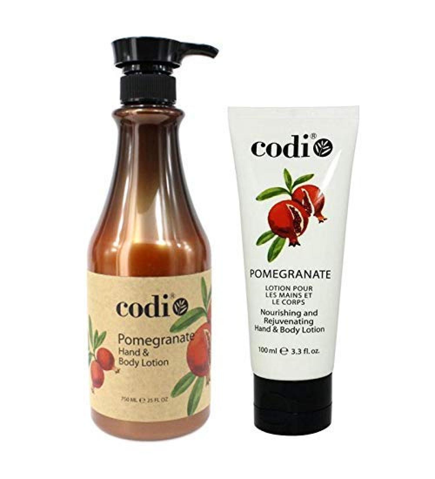 Codi Pomegranate Hand & Body Lotion Duo 3.3 oz + 25 oz