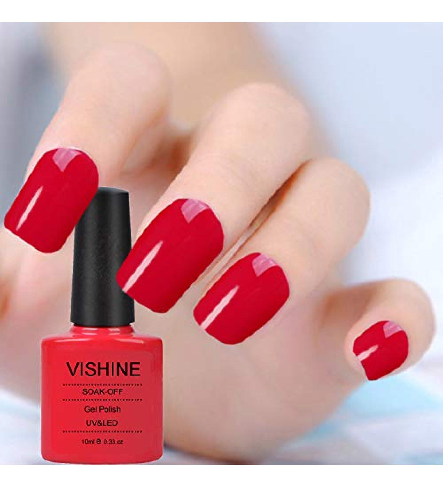Vishine Varnish Gel Nail Polish Soak Off UV LED Nail Art Manicure 10ml Fuchsia (09943) #09943 - Buy Online on SooperMarket.com