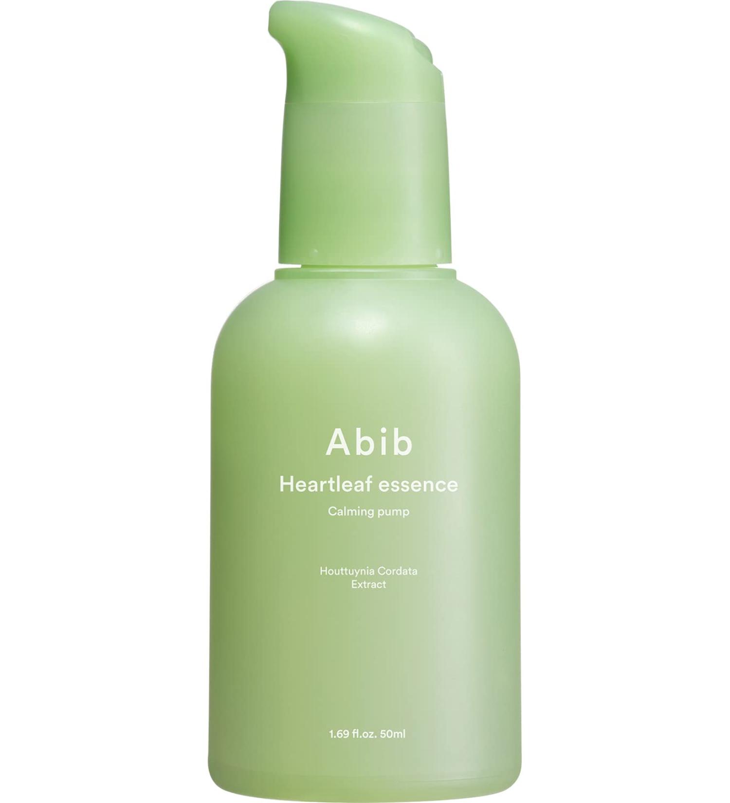 Abib Heartleaf Essence Calming Pump 1.69 fl oz / 50ml - Instant Relief for Redness | Face Essence - Buy Online on SooperMarket.com