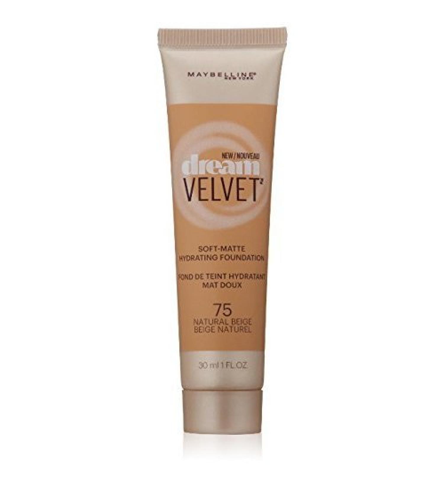 Myb Drm Velvet Fndtn 75 N Size 1.0 O Maybelline Dream Velvet Foundation 75 Natural Beige 1.0oz