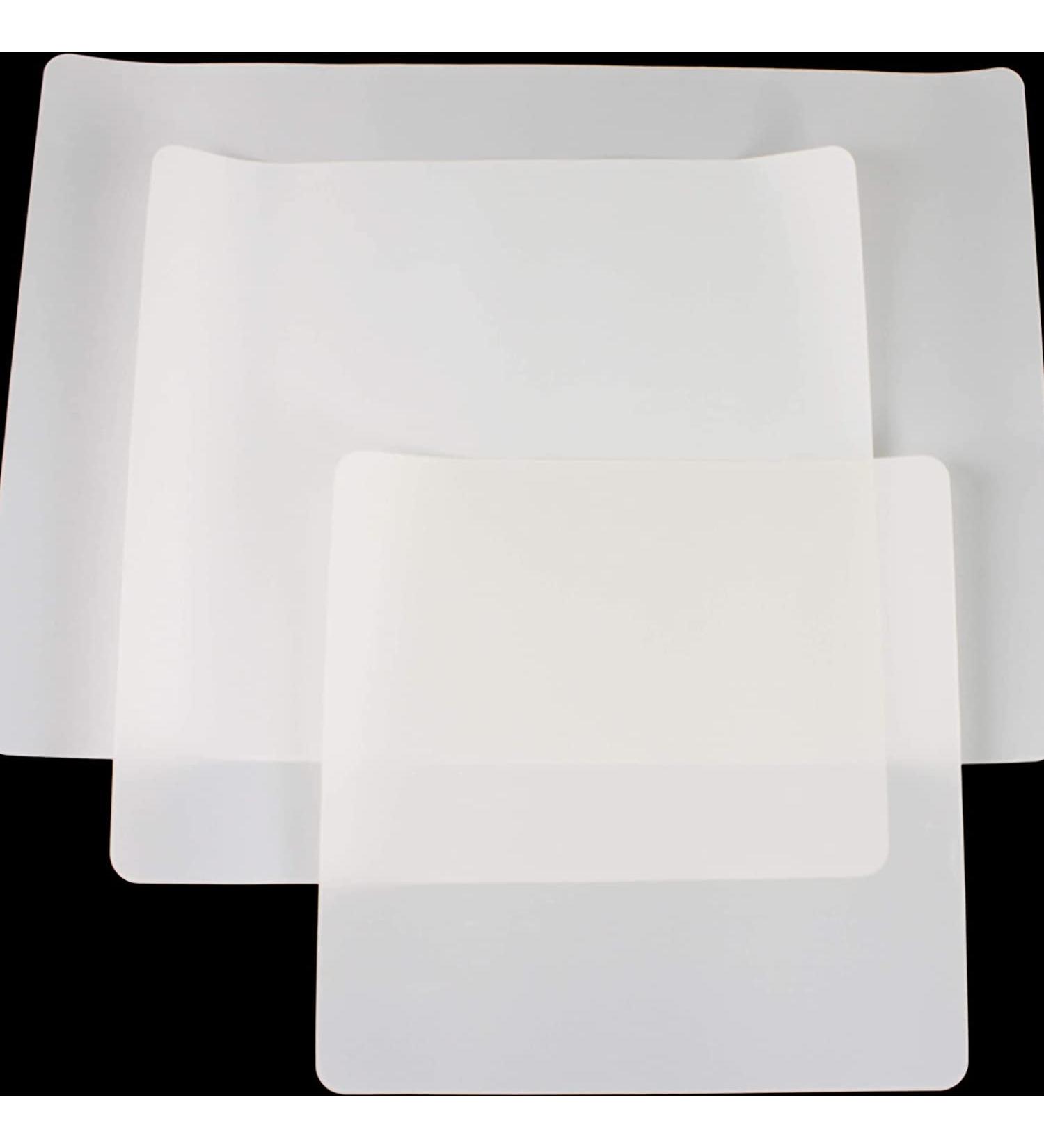 3 Pack PTFE Sheet/Teflon Reusable Non Stick Transparent Sheets - Heat Resistant & Extra-Thick for Arts, Crafts, and Heat Press Transfer - Buy Online on SooperMarket.com