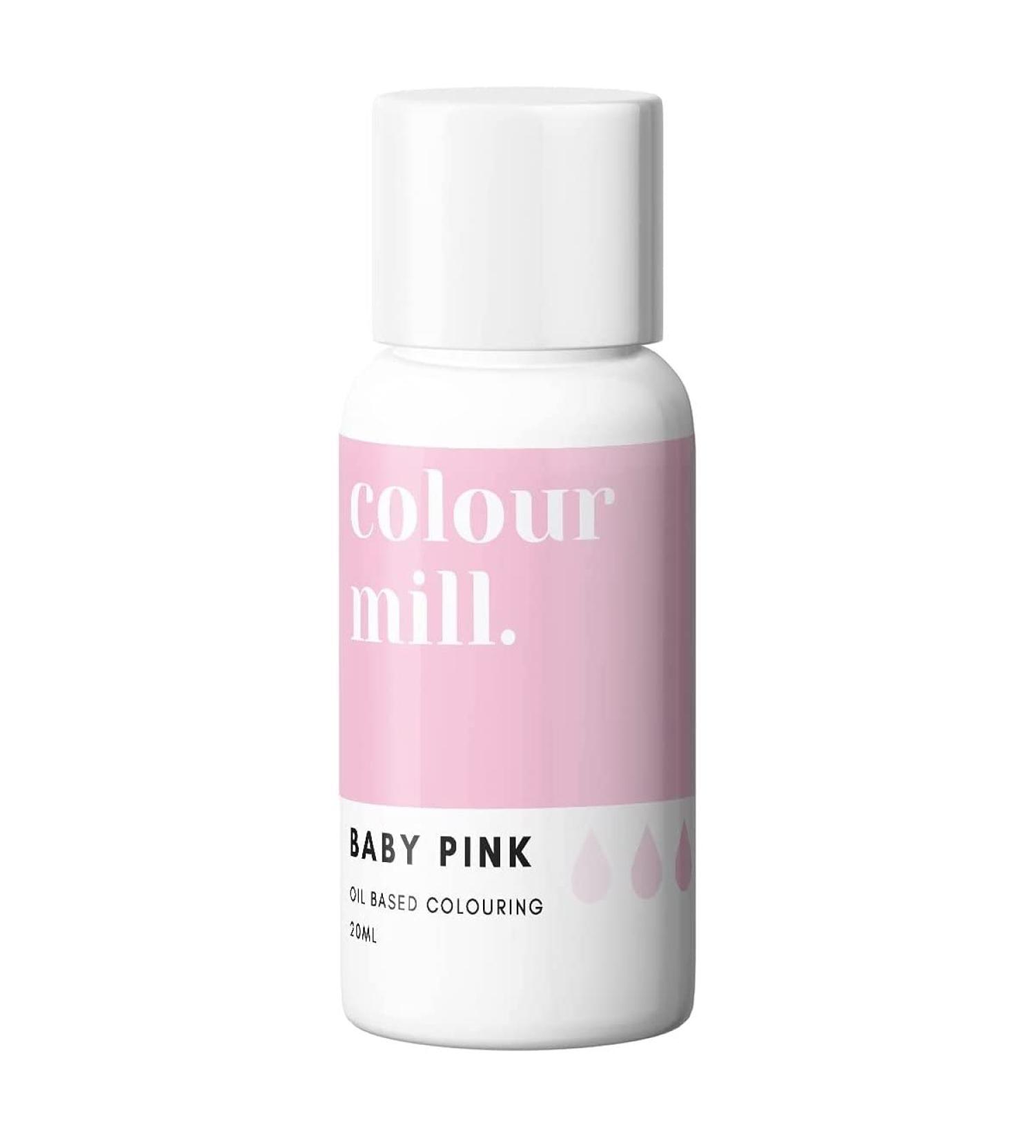 Colour Mill Oil Based Food Colouring 20ml Colours all Icings Chocolate Dough and more (Baby Pink)