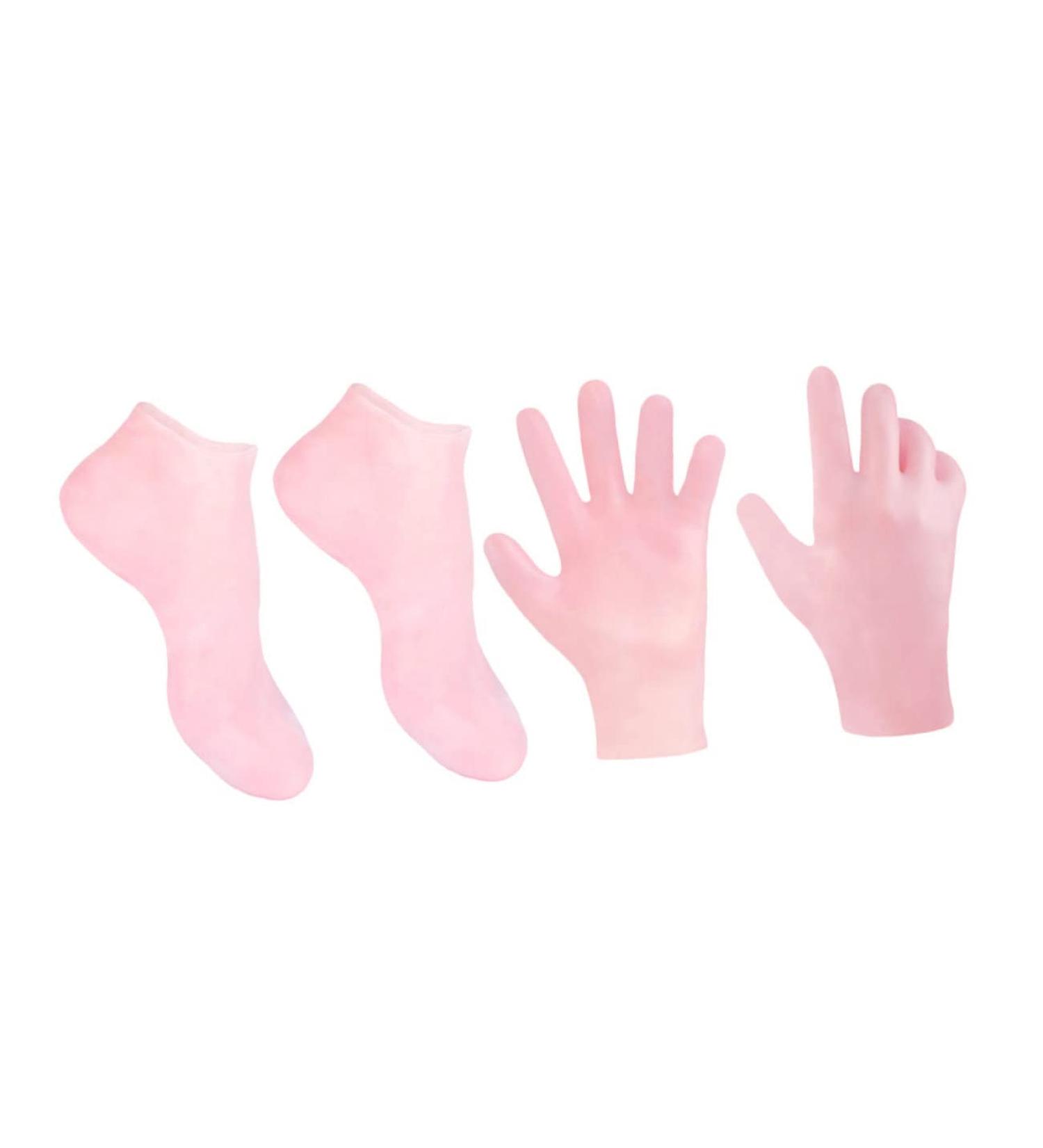 minkissy 1 Set Hydrating Sock Gloves moisturizing Hand Gloves Silicone Gel spa Gloves whitening exfoliating Gloves moisturizing Foot Socks moisturizing Socks for Cracked feet Dry feet Socks - Buy Online on SooperMarket.com