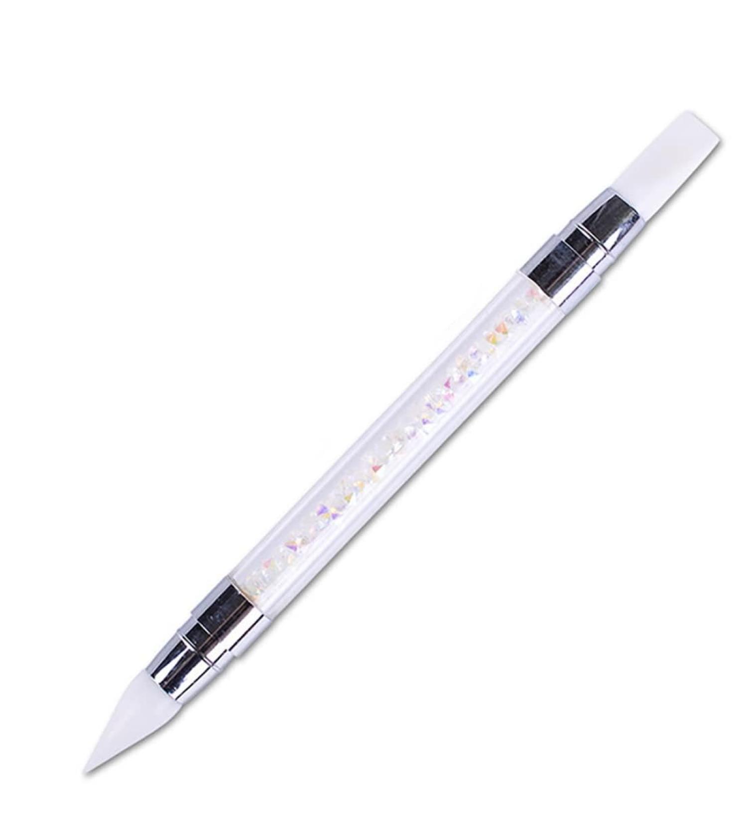1PC Nail Art Sculpture Pens Silicone Dual Head Manicure Carving Pen Rhinestone Beads Picker Tool - Buy Online on SooperMarket.com