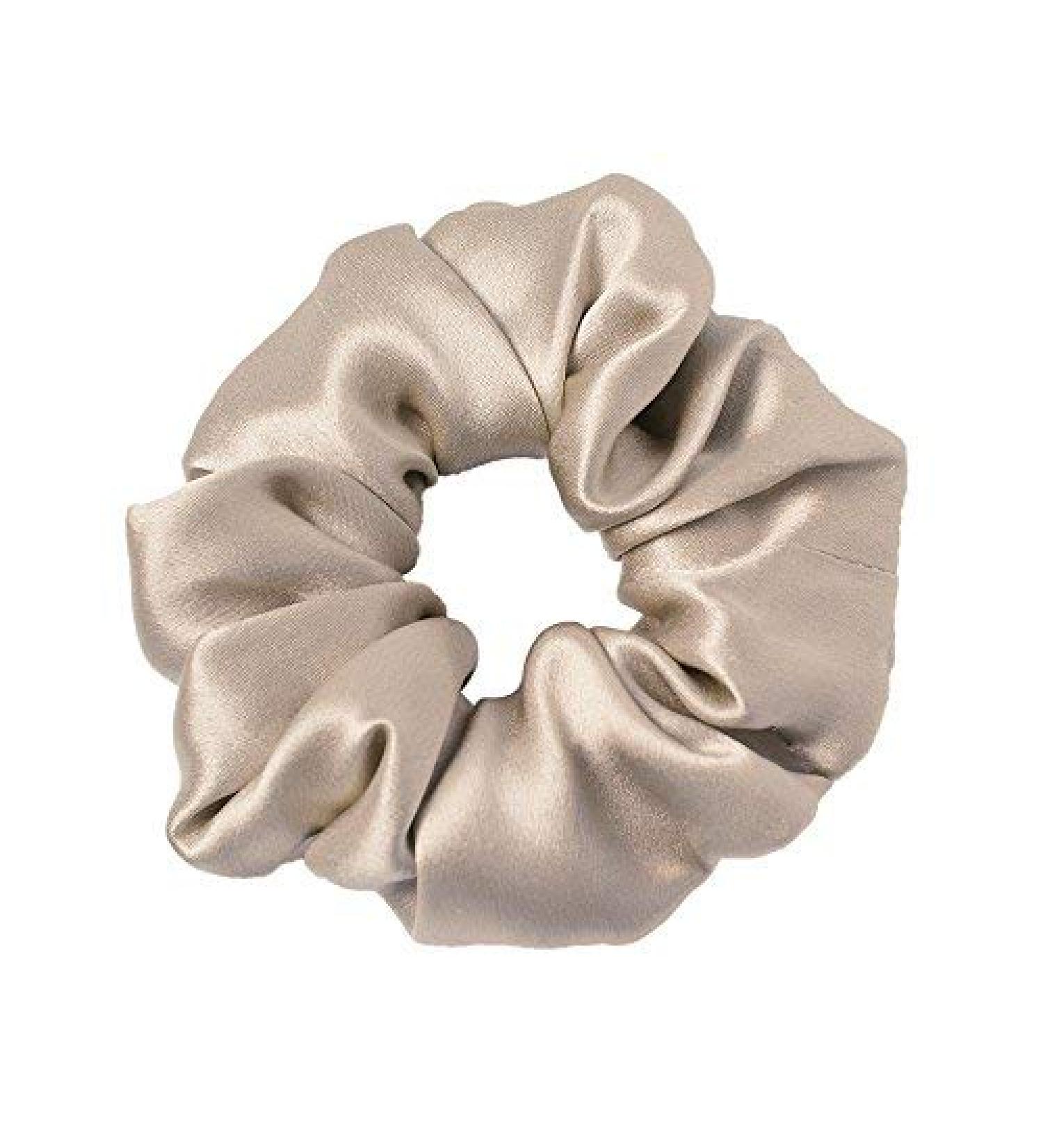 LILYSILK 100% Mulberry Silk Hair Scrunchie for Frizz Prevention - Coffee Color - Buy Online on SooperMarket.com