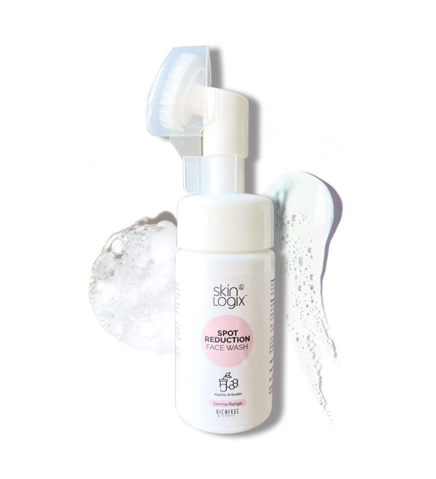 Richfeel Skin Logix Spot Reduction Face Wash 100 g | Derma Range | Built in Brush for Deep Cleansing | All Skin Type | Mild Cleanser | Face Wash for Women & Men - Buy Online on SooperMarket.com
