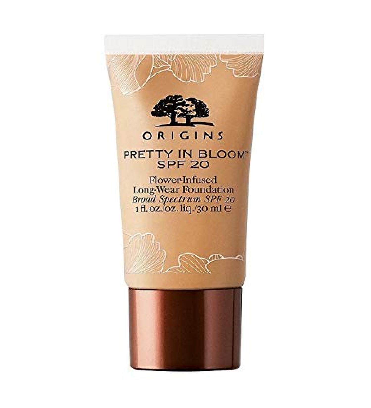 Origins Pretty In Bloom Flower-Infused Long-Wear Foundation SPF 20 1.0 Oz / 30 Ml - 410 MEDIUM COOL