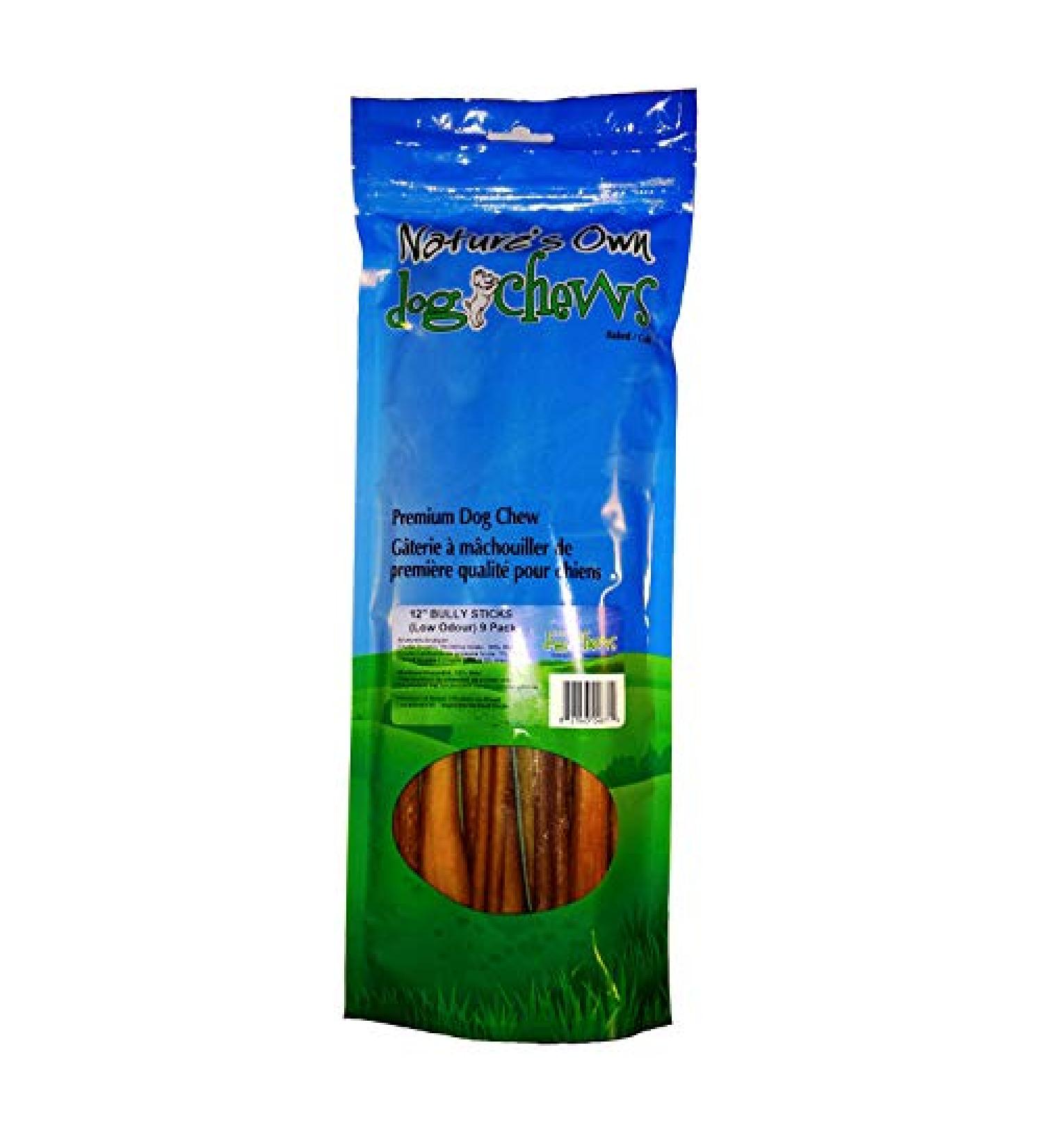 Nature's Own Bull Stick 12" -9 Pack