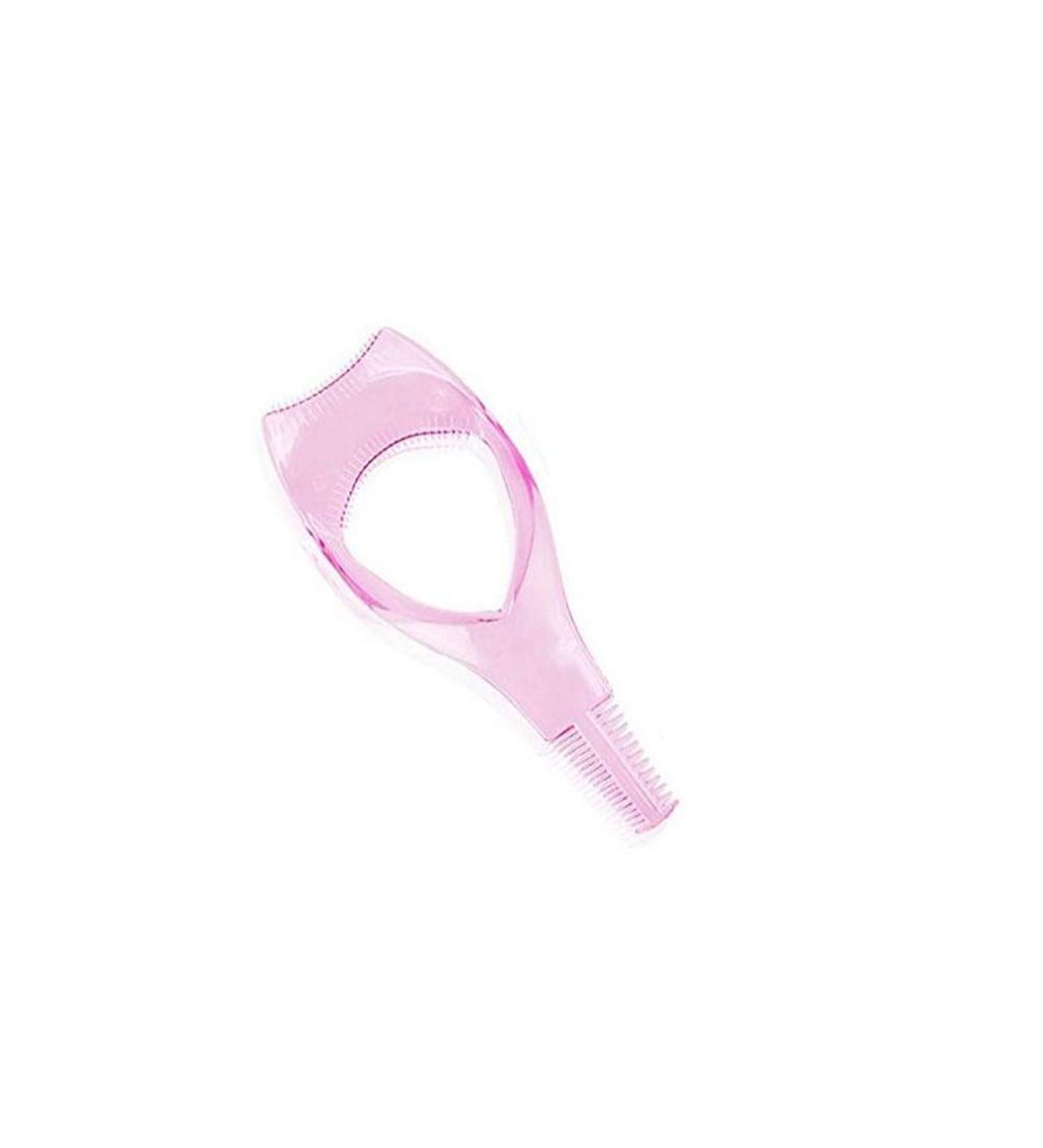 3-in-1 Plastic Eyelashes Tools - Pink & Blue Mascara Applicator Guard for Perfect Eye Makeup | International Shipping - Buy Online on SooperMarket.com