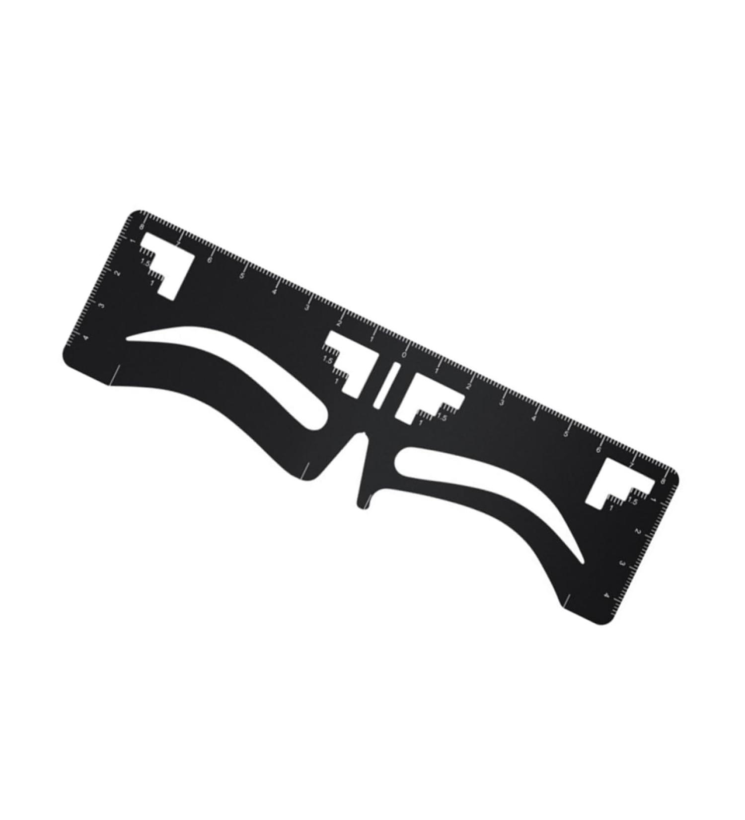 eyebrow design eyebrow card eyebrow measuring tool Eyebrow Positioning Ruler Metal eyebrow shape - Buy Online on SooperMarket.com