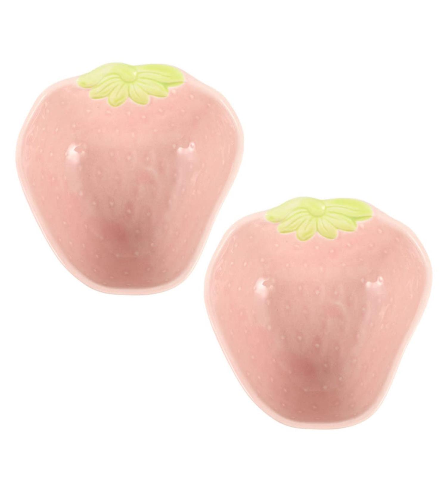 KICHOUSE 2pcs Hamster Food Plate Hamster Cage Accessories Bunny Food Hawaiian Food Hamster Bath Bowl Ceramic Rat Bowl Pet Bowl Small Cat Bowl Hamster Supplies Food Bowl for Cats Ceramics medium Pink - Buy Online on SooperMarket.com