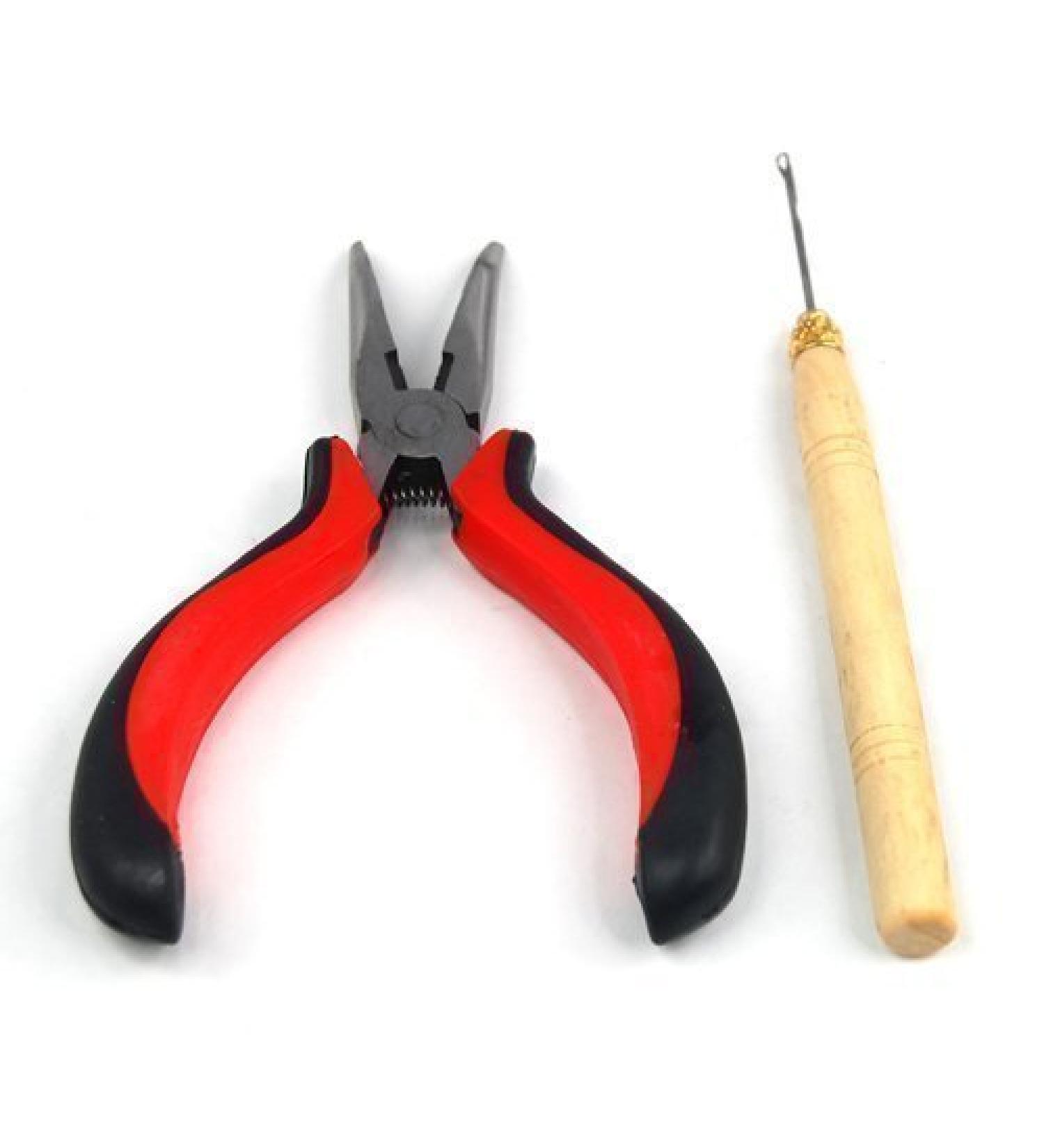 Accessotech Pliers & Pulling Hook for Hair Extensions | Silicone Micro Rings - Optimized for Easy Installation - Buy Online on SooperMarket.com