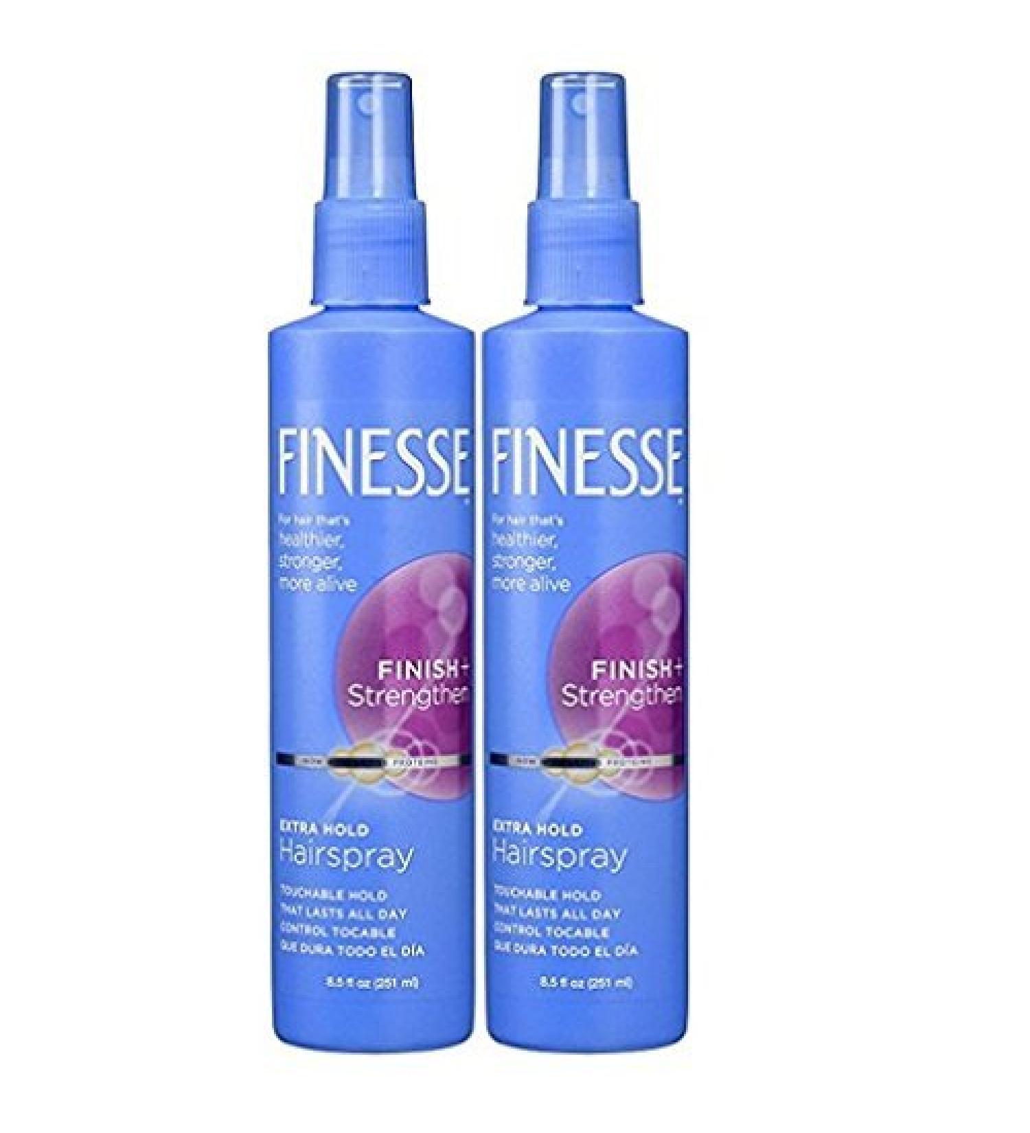 Finesse Finish + Strengthen Extra Hold Non-Aerosol Hair Spray  8.5 oz  2 pk