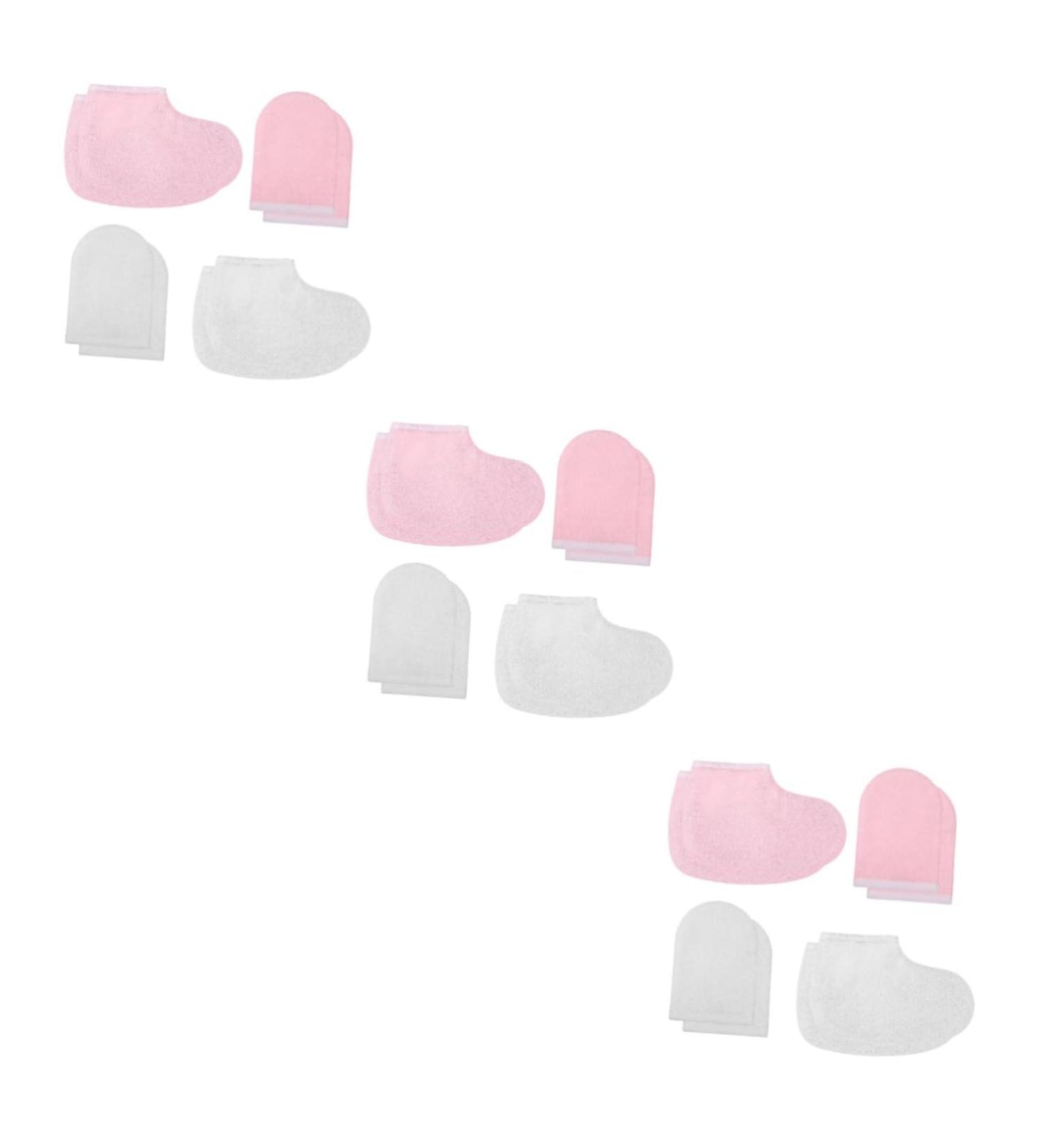 Healeved 12 Pairs Gloves Beauty Wax Bath Mittens Paraffin Wax Mitts and Booties Cloth Gloves Booties Bath Treatment Mitt Glove Paraffin Wax Bath Mitts Beauty Foot Product - Buy Online on SooperMarket.com