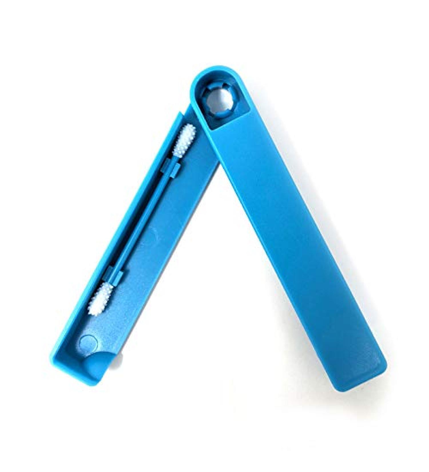 Shop-STORY Reusable Cotton Buds - Washable Blue 2 Pack | Eco-Friendly & Sustainable - Perfect for Travel & Daily Use - Buy Online on SooperMarket.com