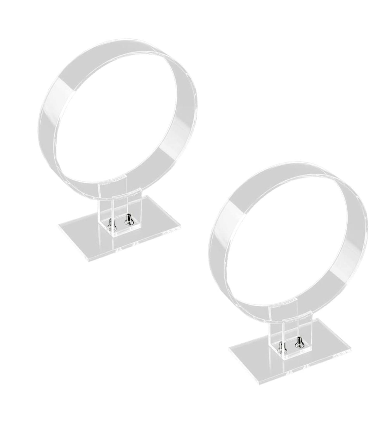 Laseners 2-Piece Clear Acrylic Headband Display Stand Set - Hairband Holder and Organizer - Buy Online on SooperMarket.com