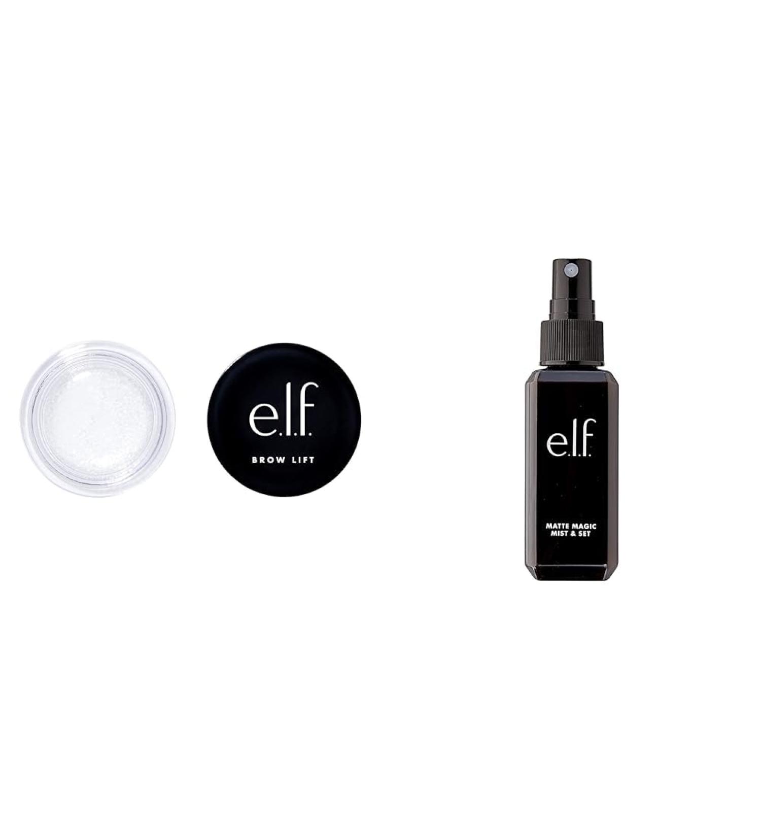 e.l.f. Brow Lift Clear Eyebrow Gel + Matte Magic Mist & Set (Small) All Day Makeup Setting Spray Shaping Wax+ Mist & Set - Small 2.02 Fl Oz - Buy Online on SooperMarket.com