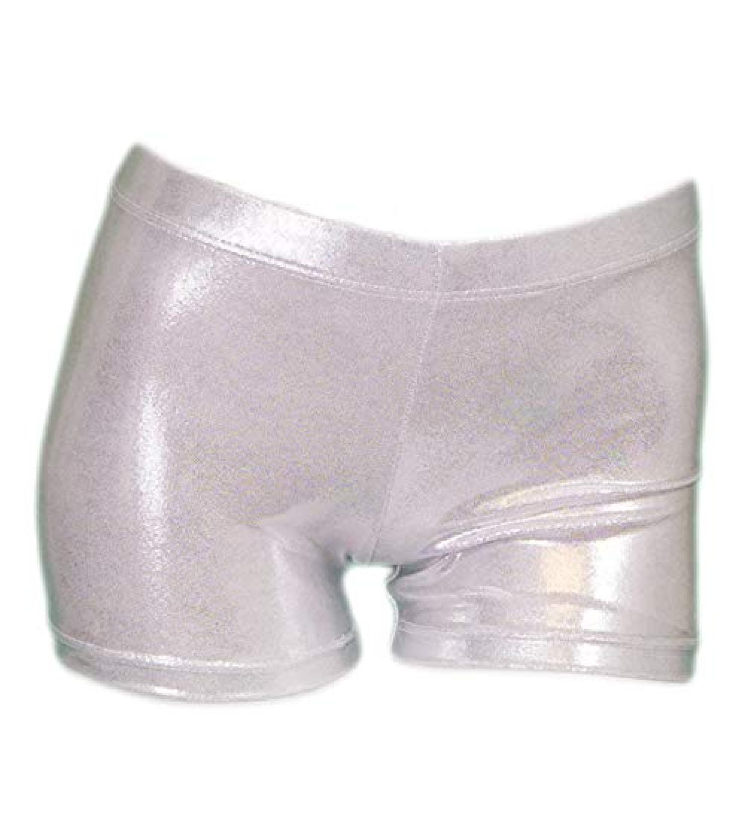 Girls' Sparkle Gymnastics Shorts | Aosva | Ages 2-14 | Silver - Buy Online on SooperMarket.com