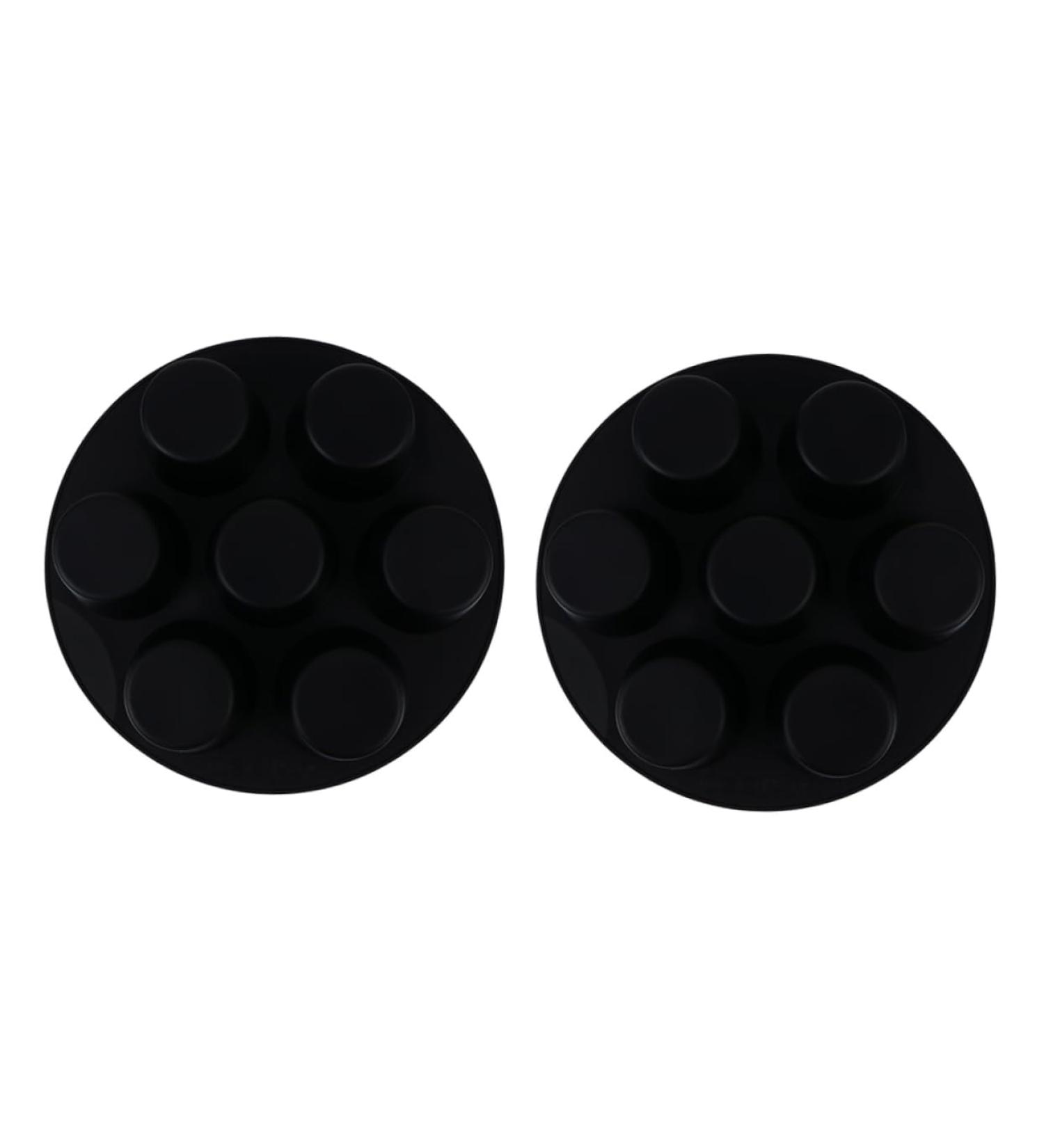 MAGICLULU Silicone Muffin Cake Cups 4 Pcs Silicone Cake Cup Liner Donut Silica Gel Silicone Muffin Cake Cup 15.5X15.5X4CMx2pcs Blackx2pcs - Buy Online on SooperMarket.com