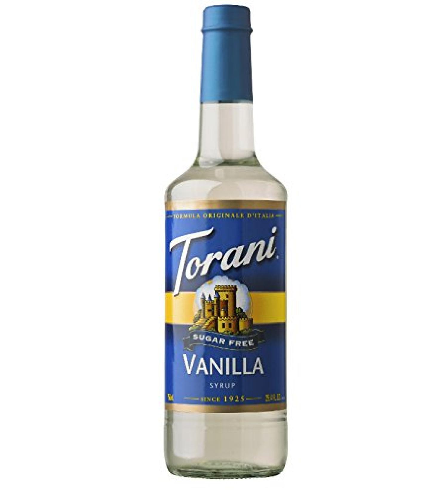Torani Sugar Free Vanilla Coffee Syrups 0.75 L