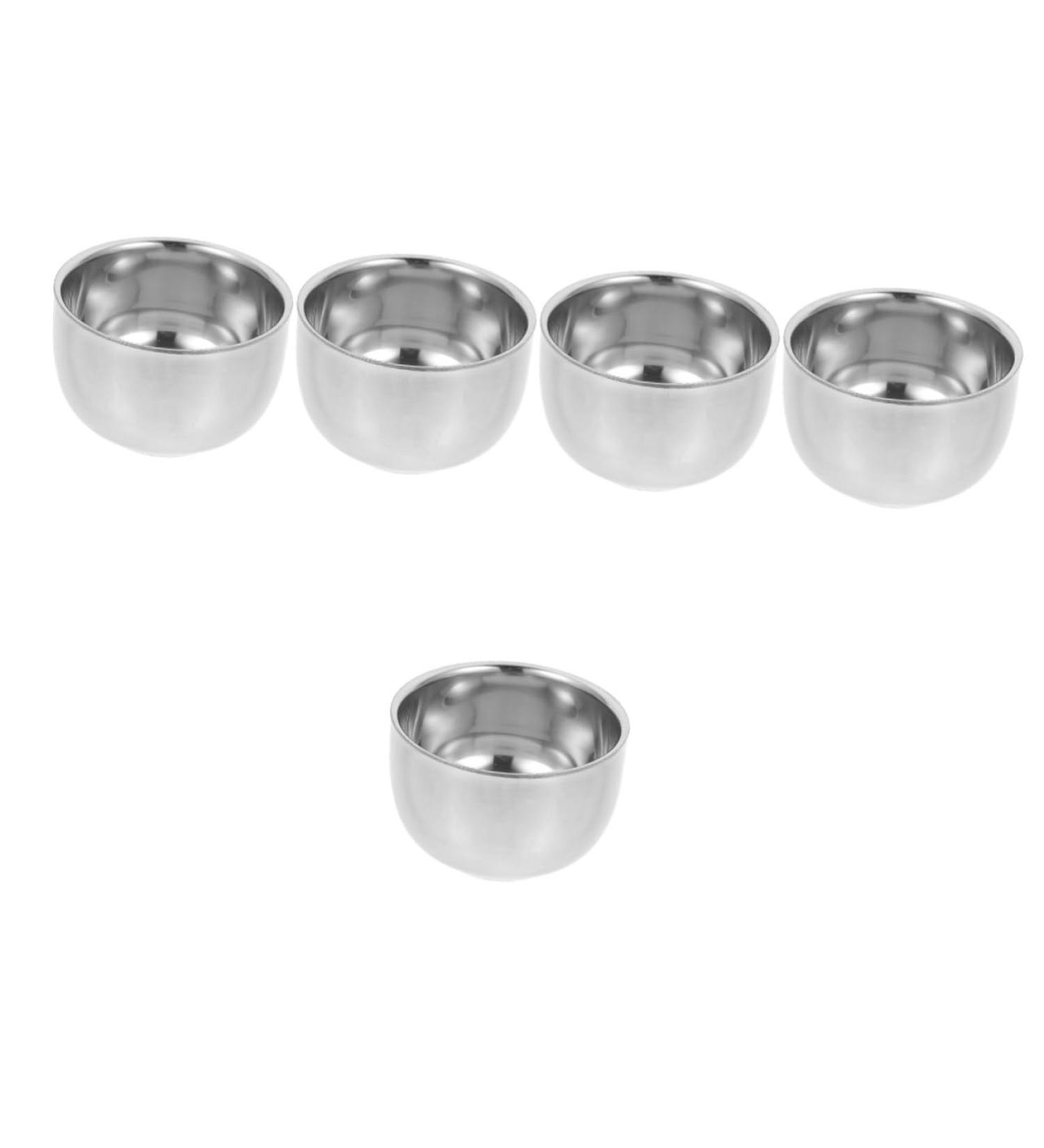 Frcolor 5ST Bartbrush Bowl - Reusable Aluminum Razor Shell & Shaving Cup for Men | Premium Shaving Tool International Shipping - Buy Online on SooperMarket.com
