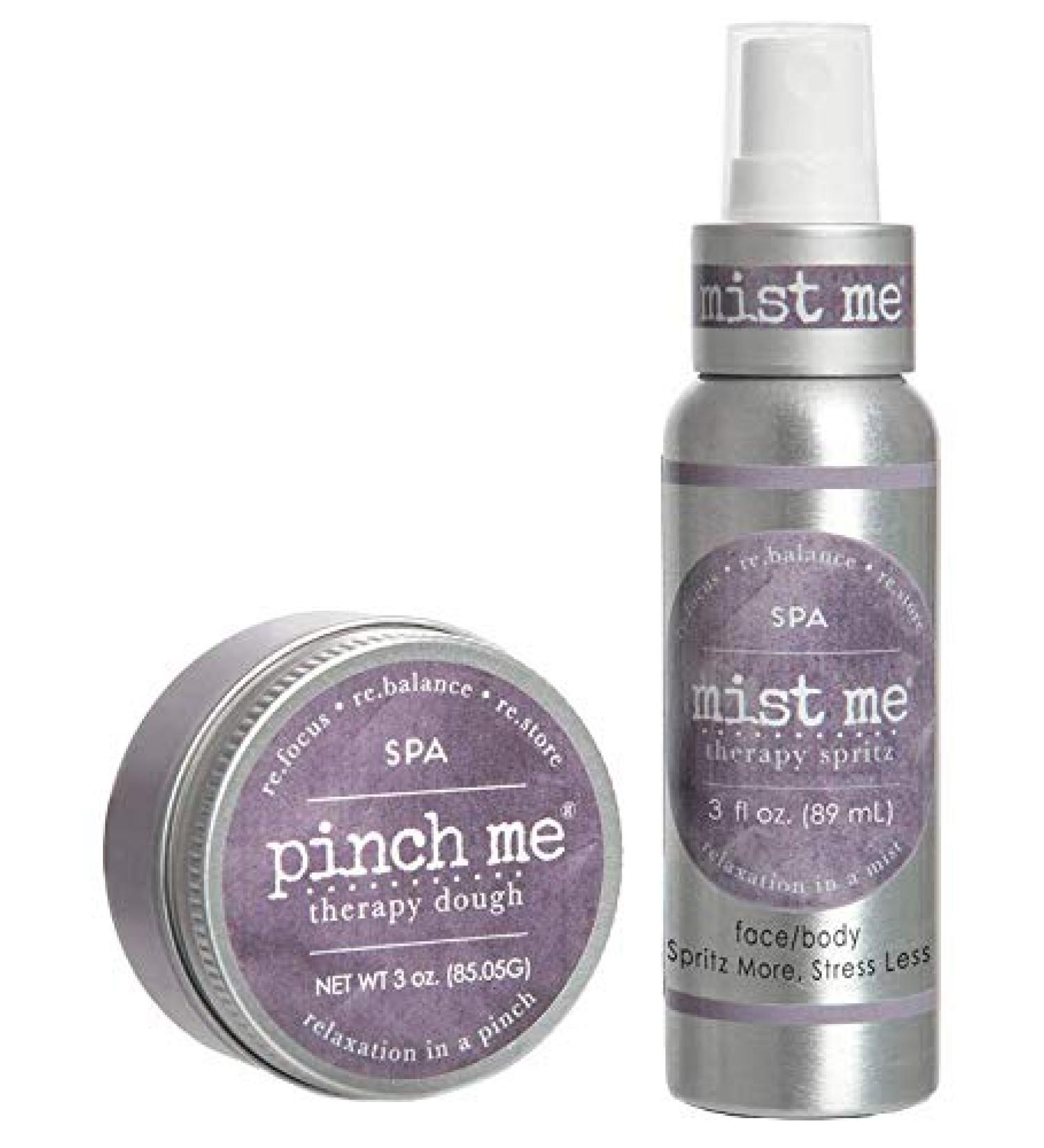 Stress Relief Combo Pack Mist Me Spray and Pinch Me Dough - 3 oz (Spa)