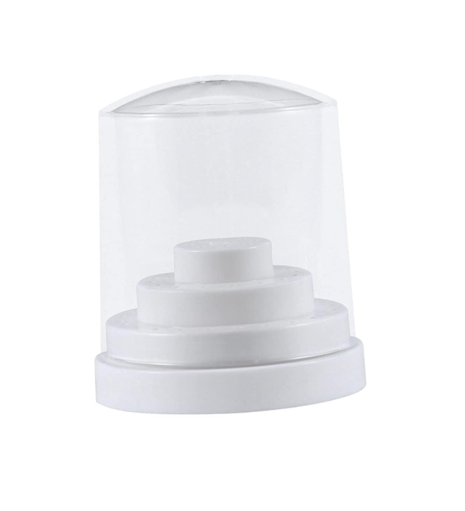 Healeved 1pc 48 Nail Bit Organizer Nail Bit Holder Stand Teeth Gems Kit Nail Drill Bits Holder Display Storage Container Nail Bit Stand Nail Display Stand White Manicure Grinding Head Size 1 White - Buy Online on SooperMarket.com
