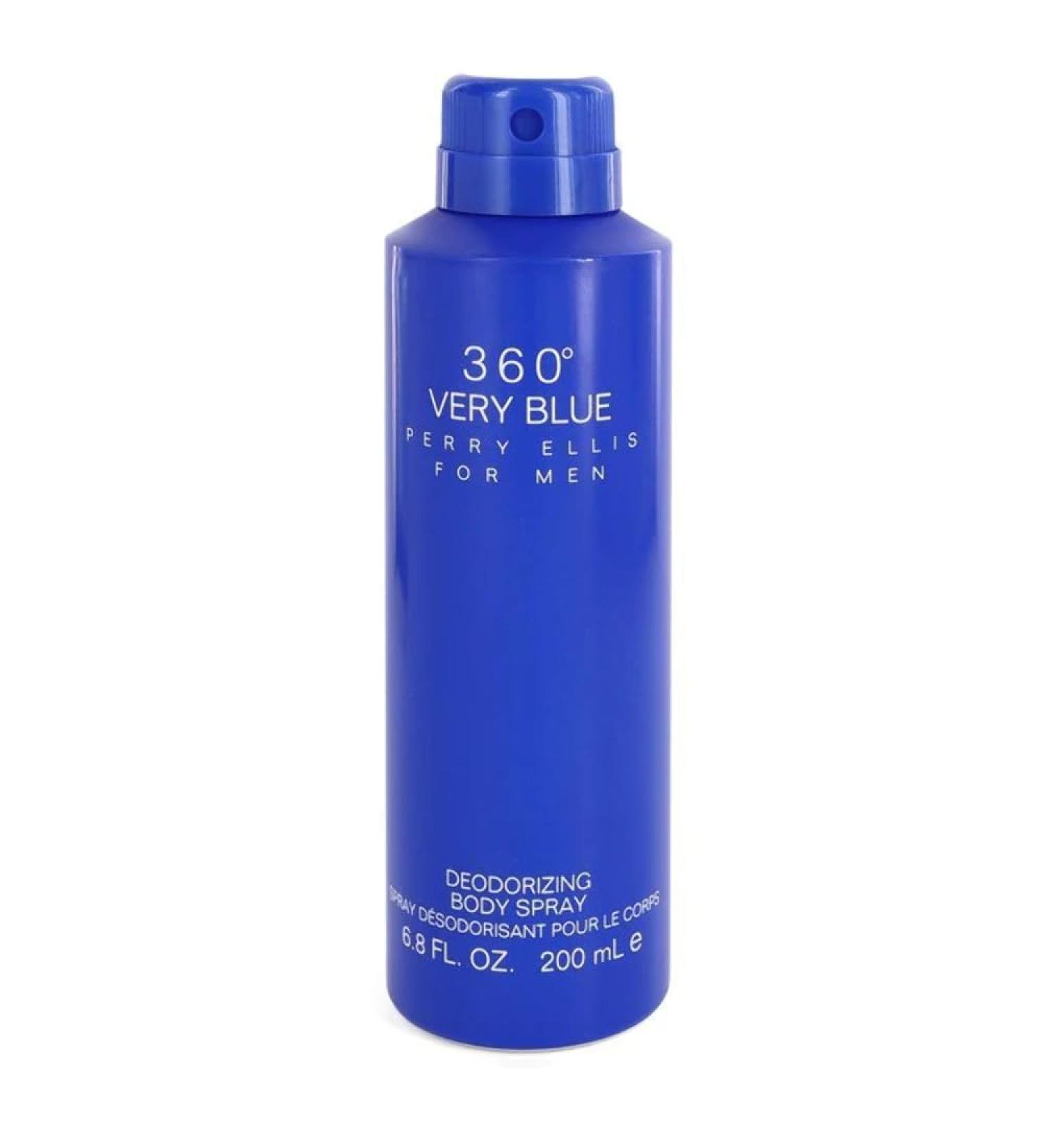 Perry Ellis 360 Very Blue Deodorant Body Spray 6 Oz
