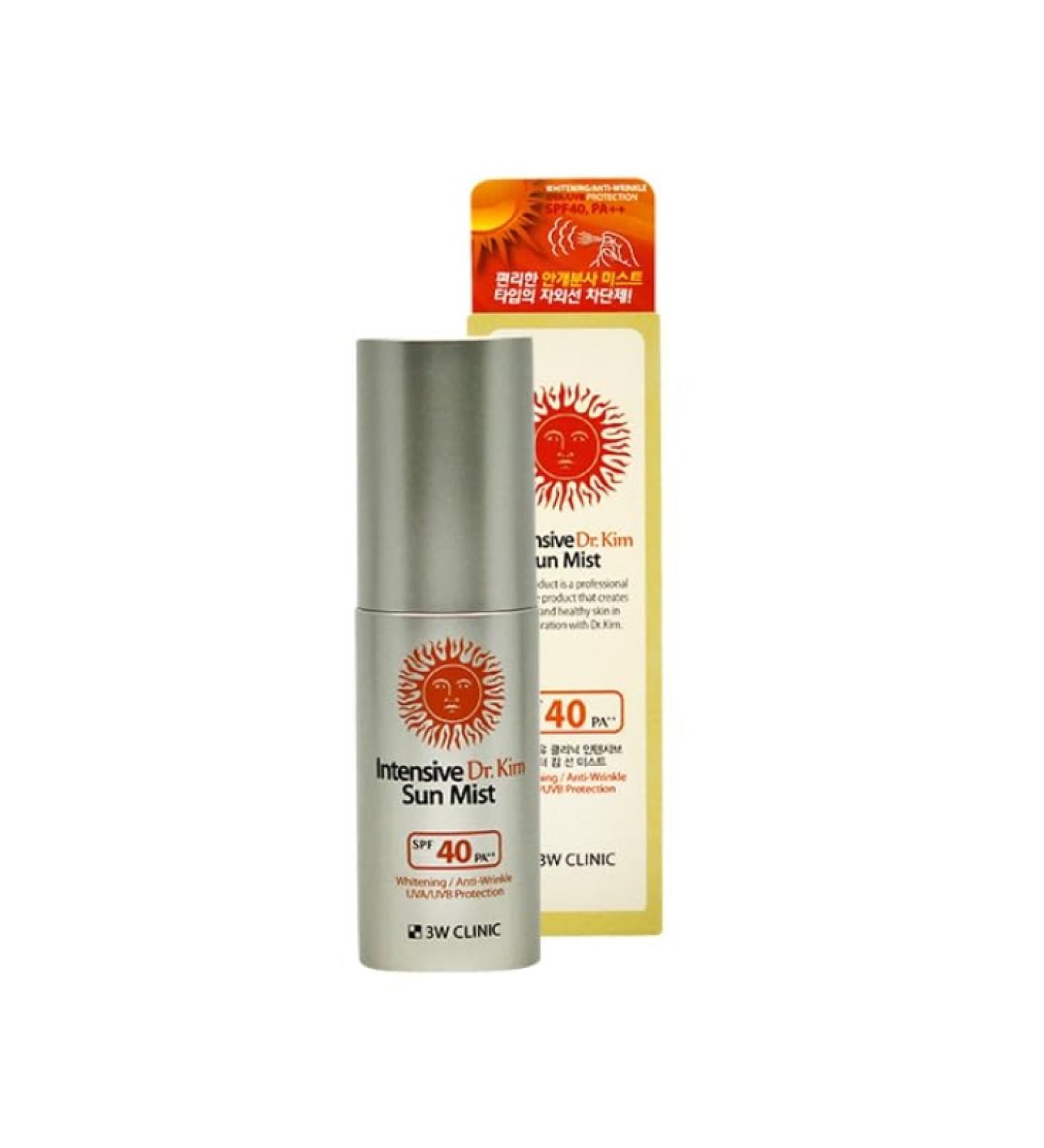 3W Clinic Intensive Dr. Kim Sun Mist SPF40/PA++ | 50ml Sunscreen for UVA/UVB Protection - International Shipping Available - Buy Online on SooperMarket.com