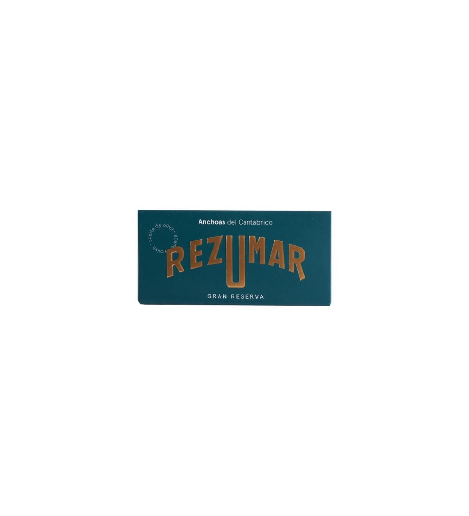 Rezumar - Anchoas Gran Reserva - Gourmet Cantabrian anchovy fillets in olive oil - 50 g