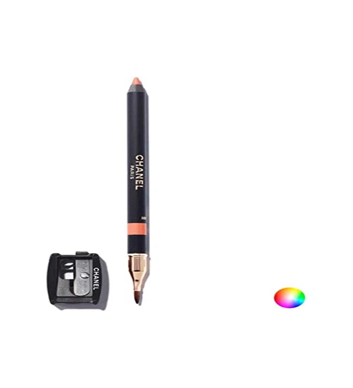 CHANEL Le Crayon Levres Longwear Lip Pencil 196 Rose Poudre .04 Ounce