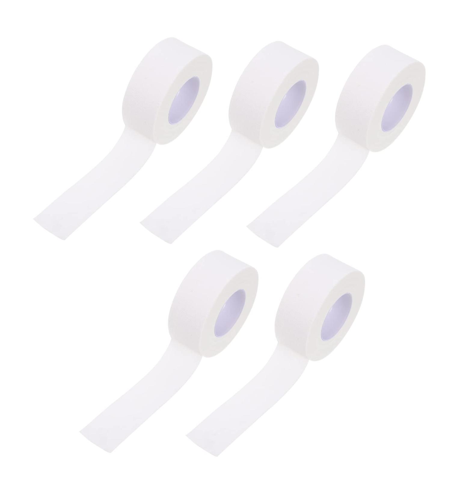 Healifty 5 Rolls Pressure Tape Elastic Wrap Bandages - Self Adherent Zither Finger Tape | Non-woven Fabric Athletic Wrap - 500x2x0.1cm White - Buy Online on SooperMarket.com