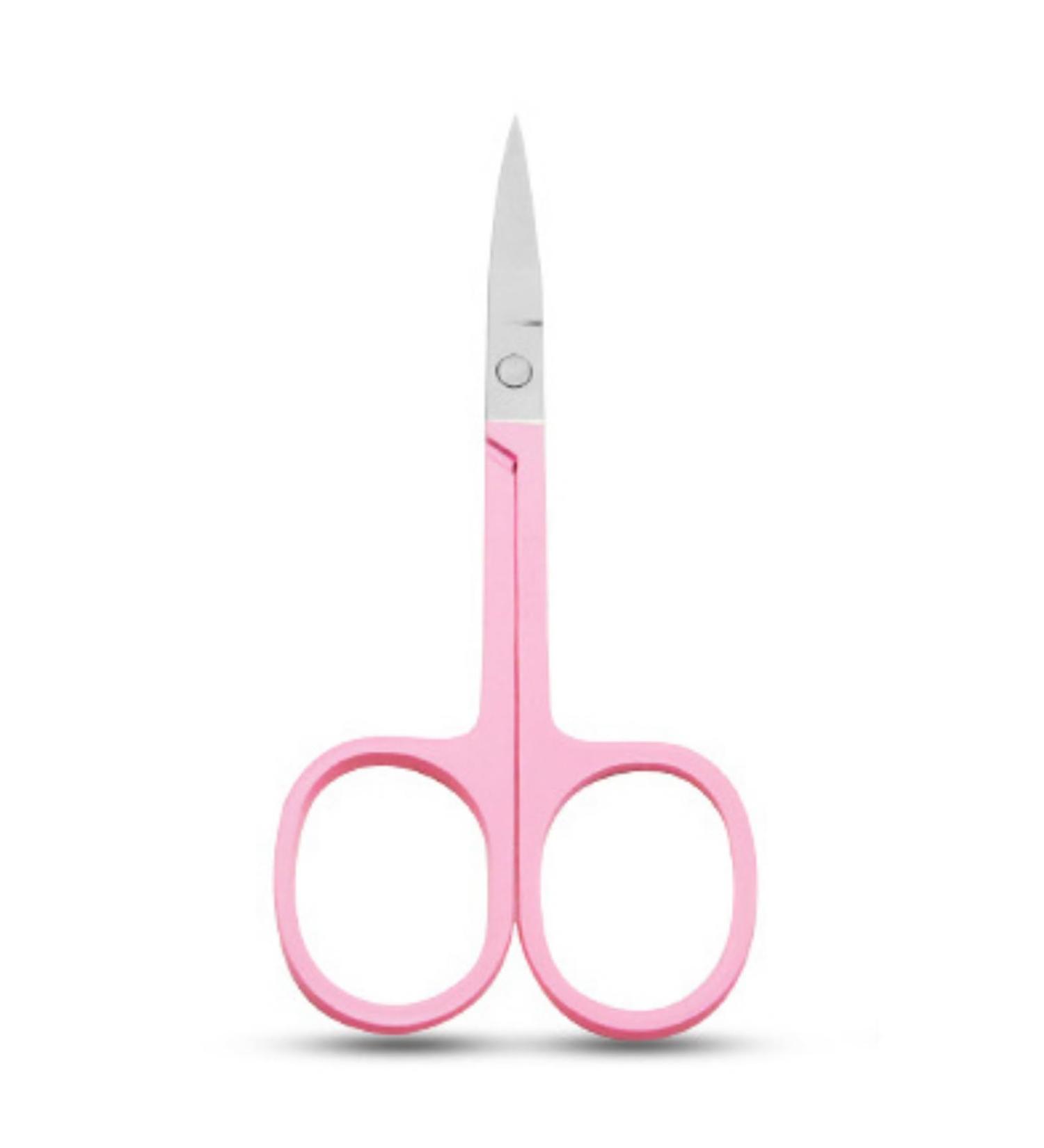 YSJJZRL 2 Pcs Professional Grooming Scissors - Eyebrow Scissors - Small Curved Stainless Steel Manicure & Beauty Scissor (Pink) - Buy Online on SooperMarket.com
