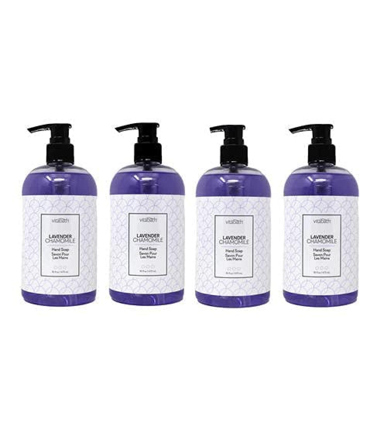 Buy Vitabath Lavender Chamomile Liquid Hand Soap 16 fl oz - 4 Pack | International Shipping Available - Buy Online on SooperMarket.com
