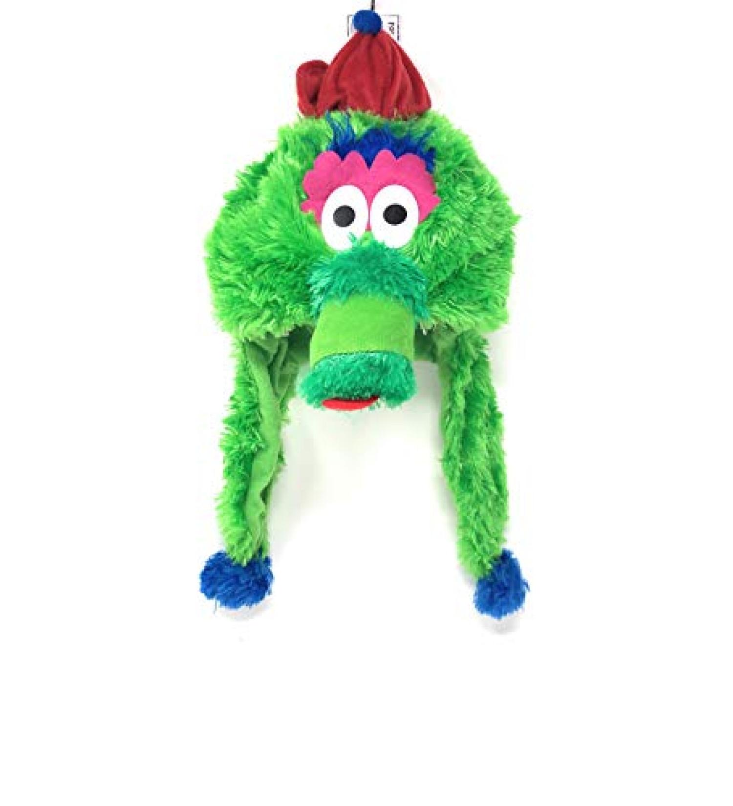 MLB Licensed Phillie Phanatic Laplander Dangle Hat - Officially Licensed MLB Merchandise - Buy Online on SooperMarket.com