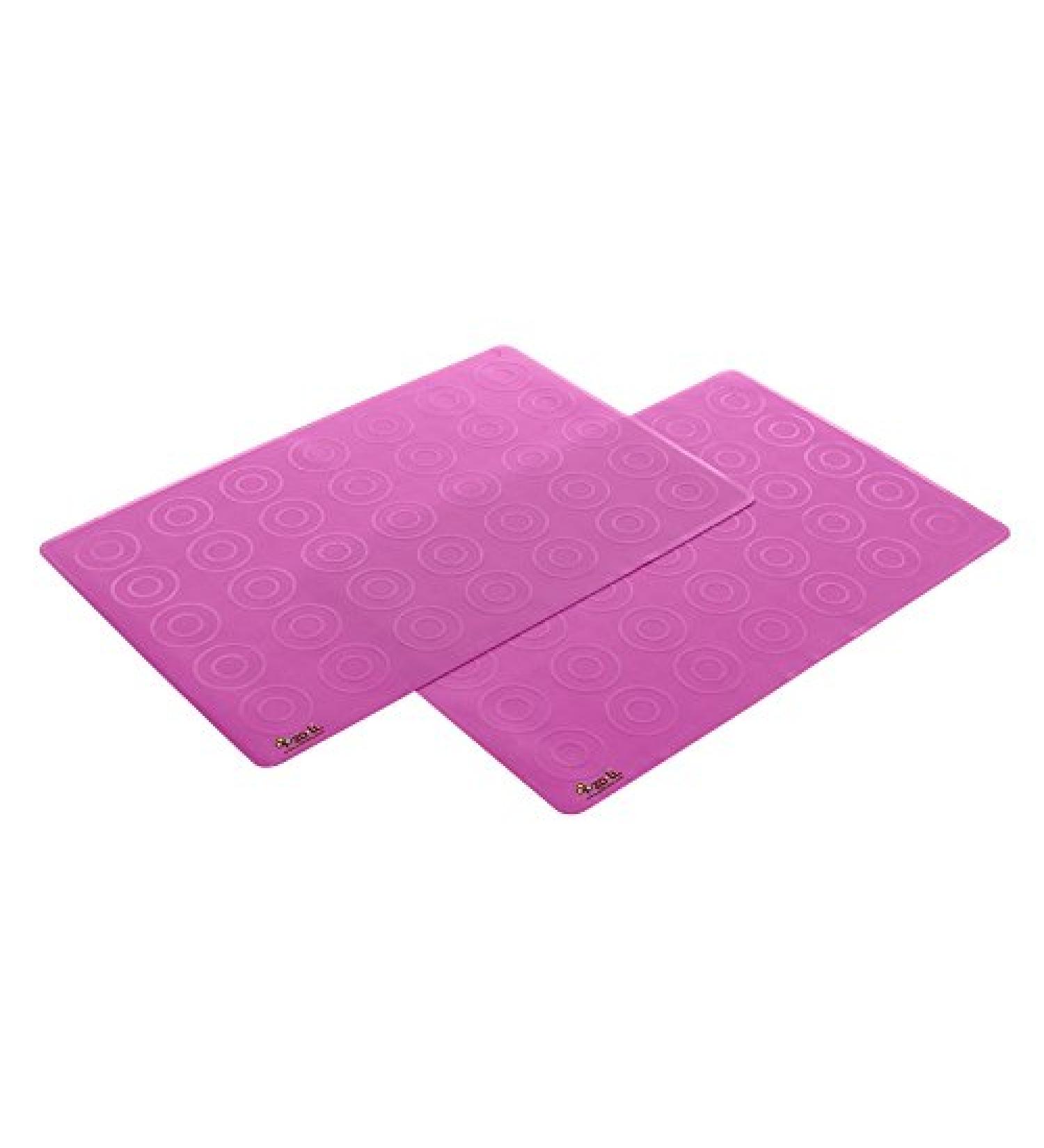 Zoli Baby Matties Silicone Travel Mats - Pink (2 ct) | Portable & Easy to Clean - Buy Online on SooperMarket.com